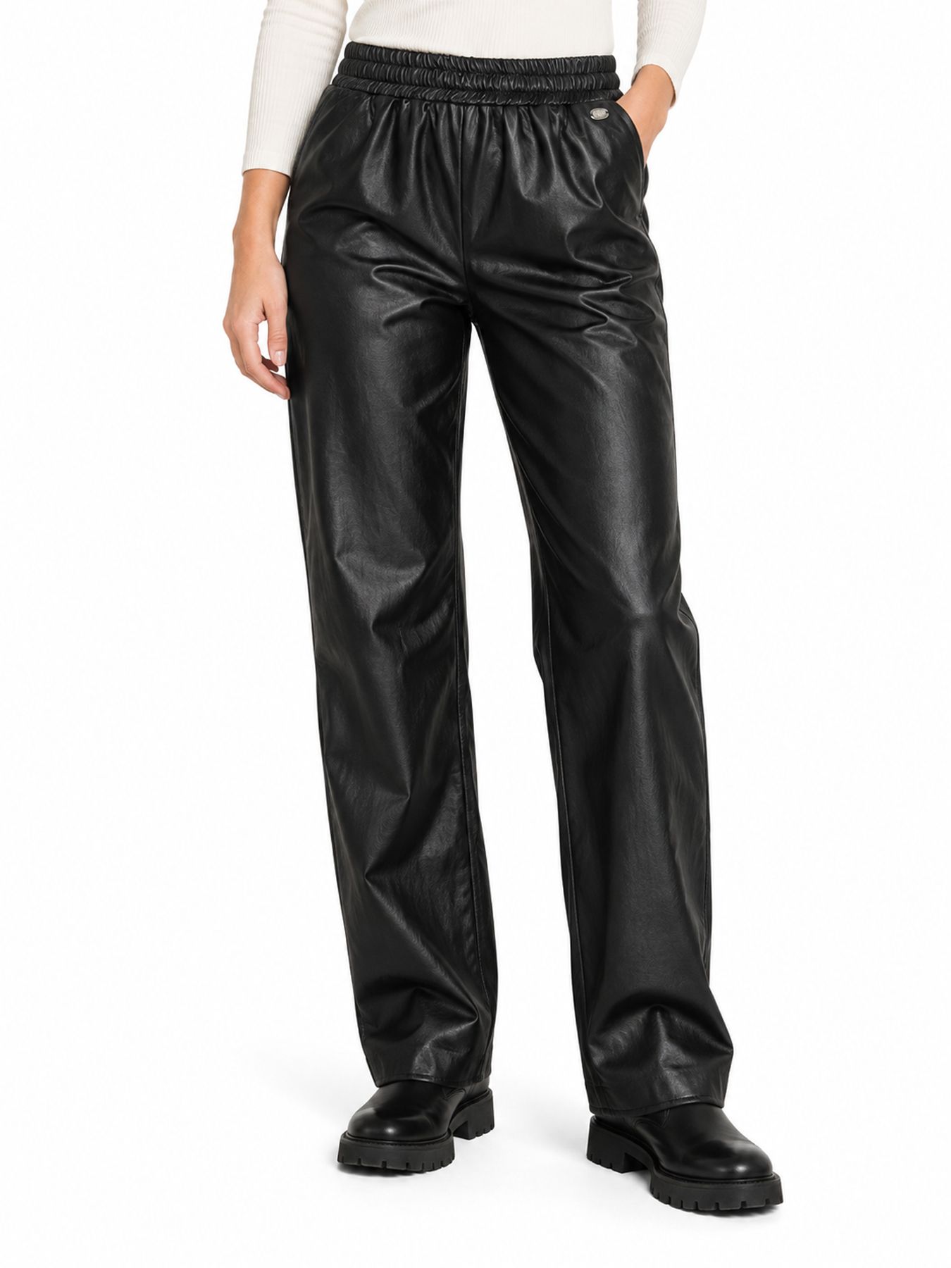 Lofty Manner Pant Kove - Barrel Vegan Leather 600 black 00121172-EKA26013300000017
