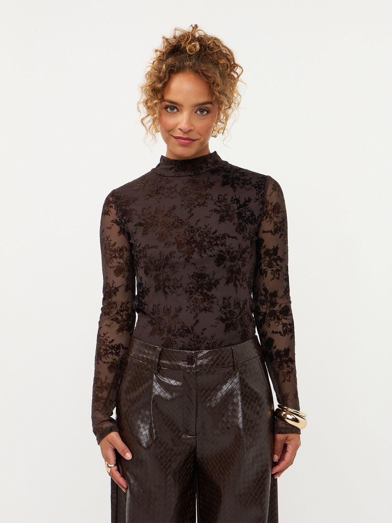 Ydence Top Brandy Brown 00121724-769