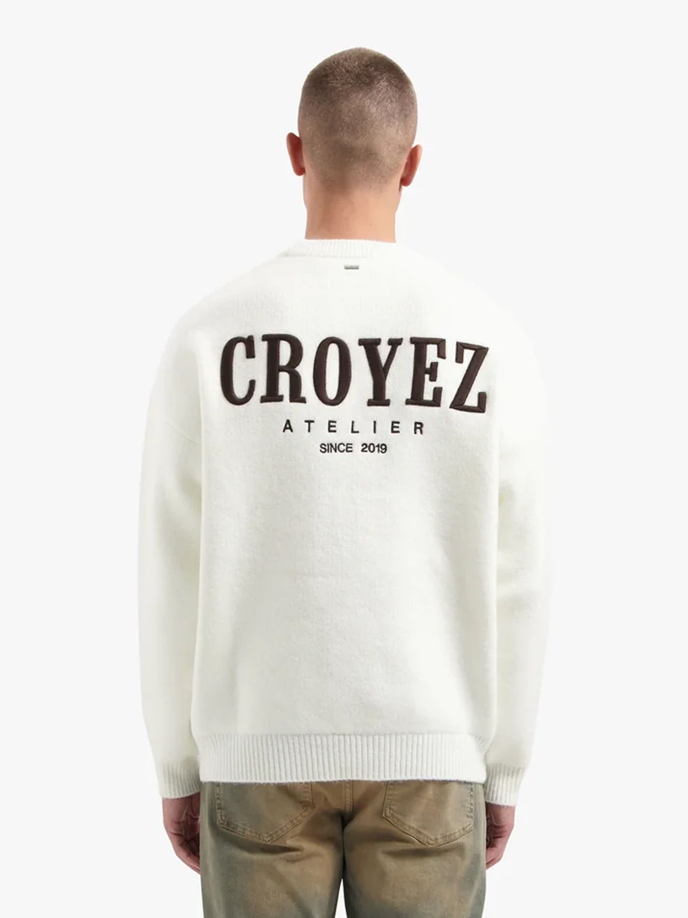 Croyez Gallery knit sweater off white 00115291-W2