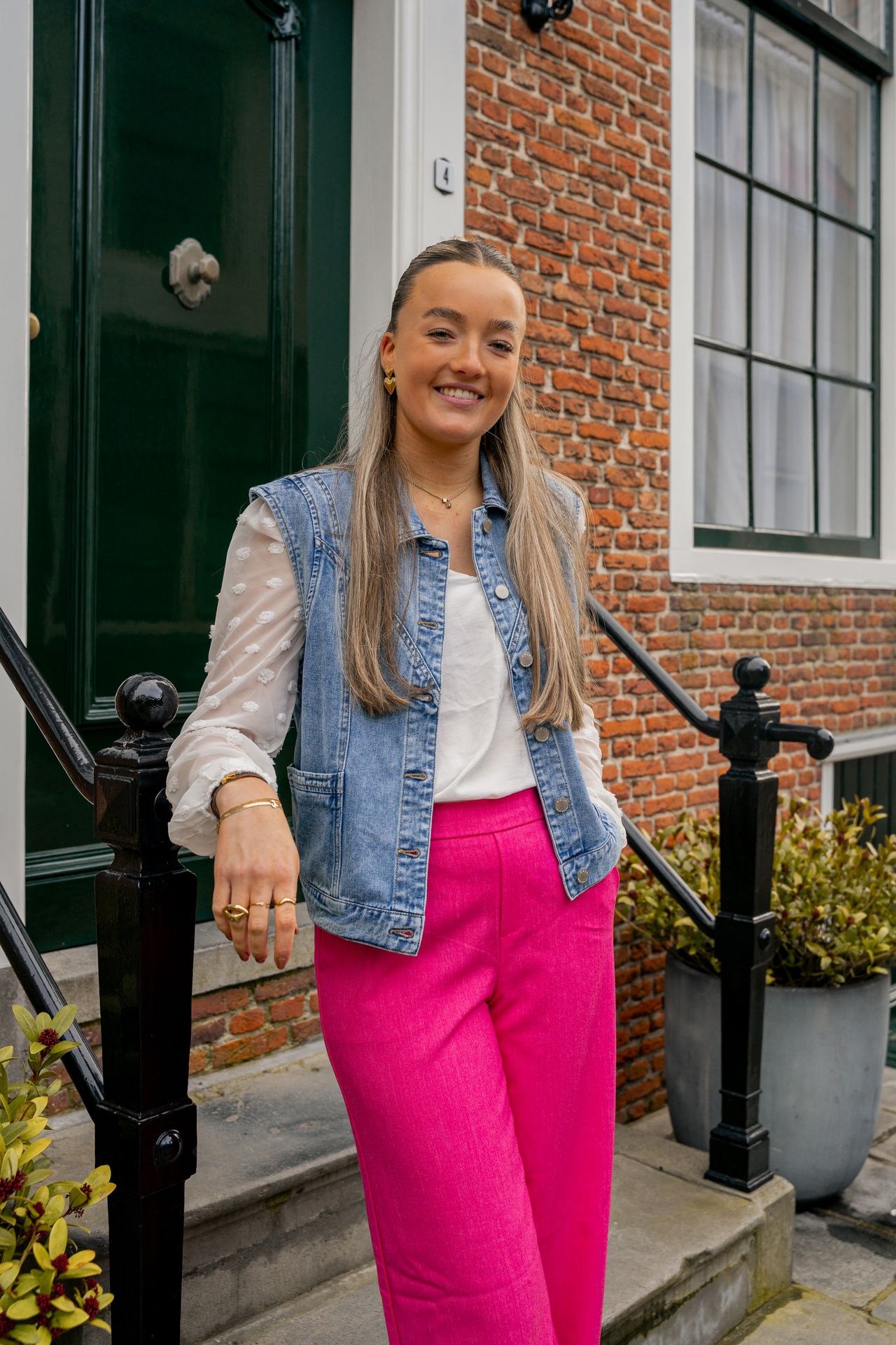 Object OBJLISA WIDE PANT NOOS Raspberry Sorbet/Melange 2900153402011