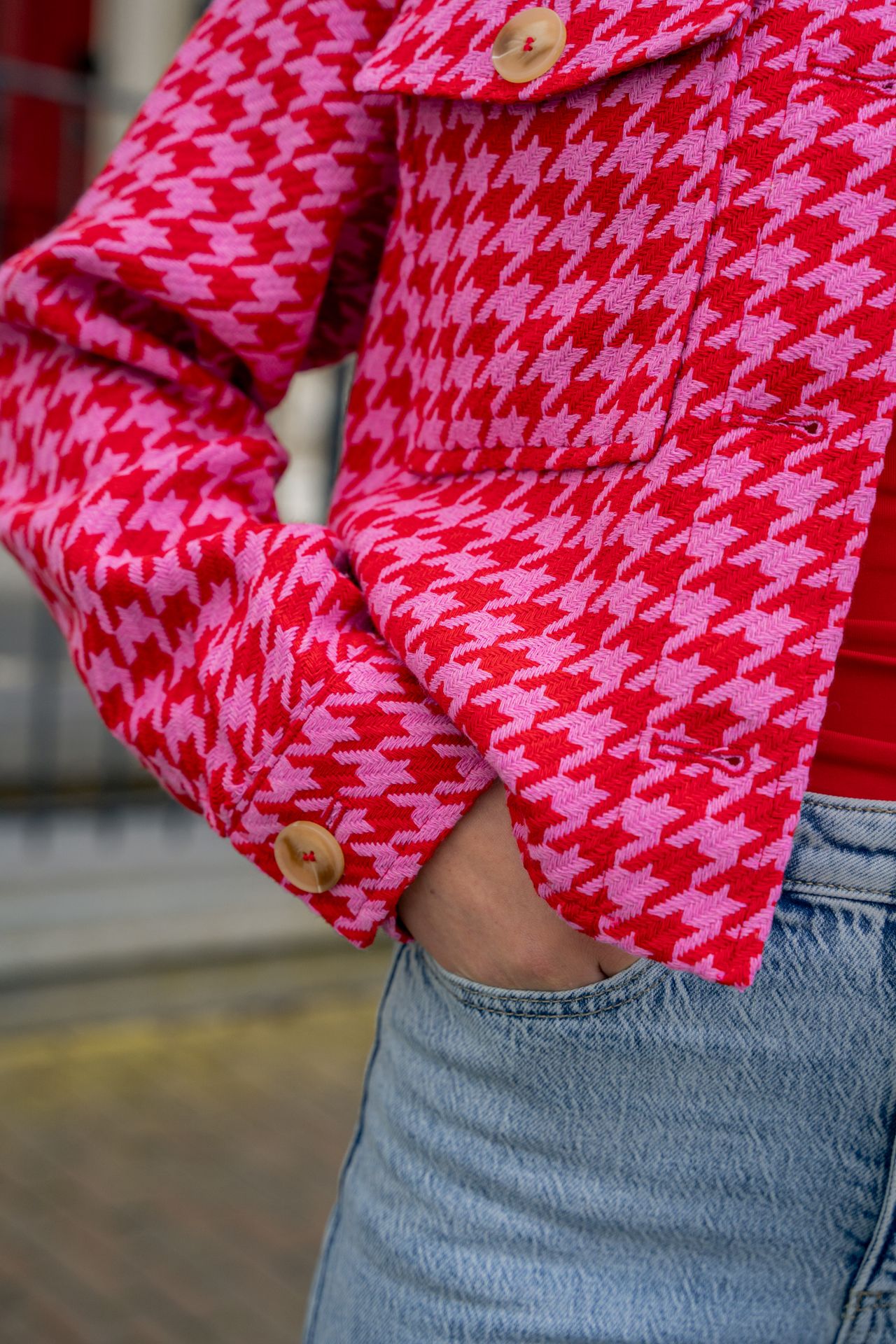 Only ONLKIMMIE SHORT JACKET CC OTW High Risk Red/Super Pink 2900153455024 Only ONLKIMMIE SHORT JACKET CC OTW High Risk Red/Super Pink 2900153455024