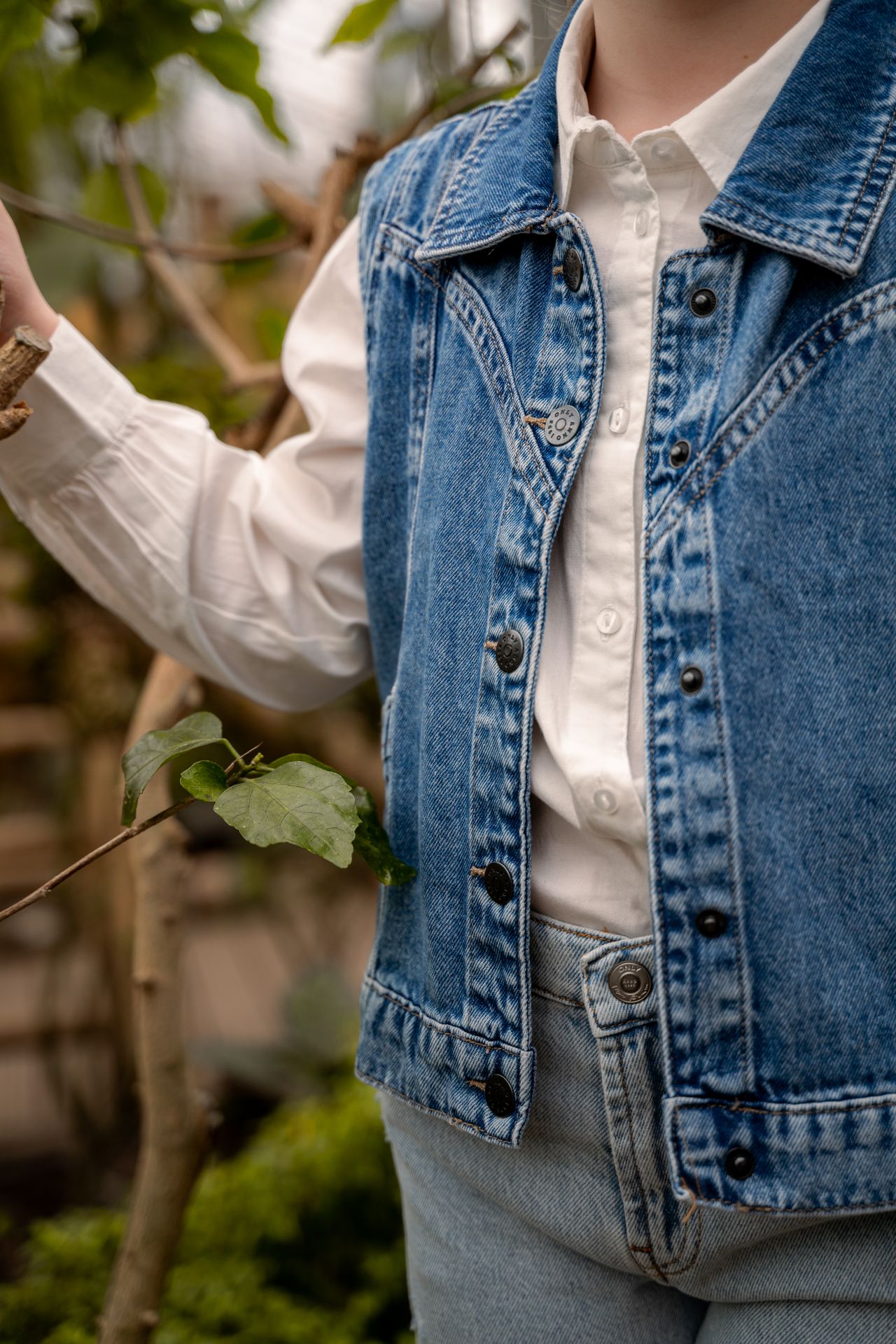 Kids Only KOGKENNEDY SL DNM WAISTCOAT BJ Medium Blue Denim 2900145096075