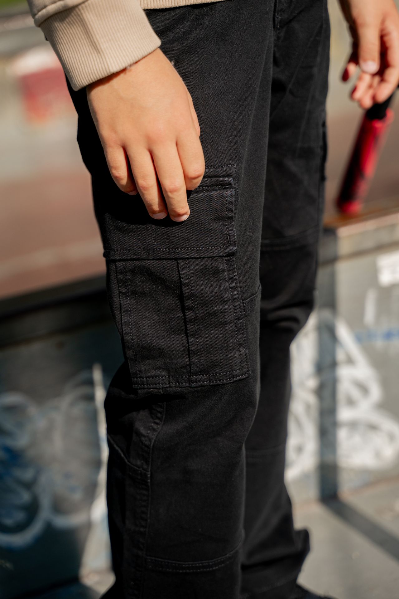 Jack & Jones JPSTKANE JJHARLOW CARGO NOOS JNR Black 2900149231021