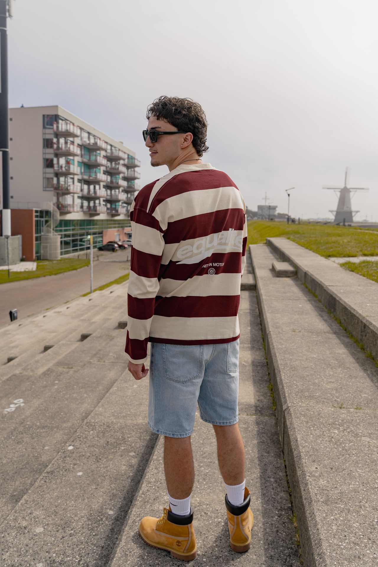 Equalité Axel stripe longsleeve off white 2900167903047