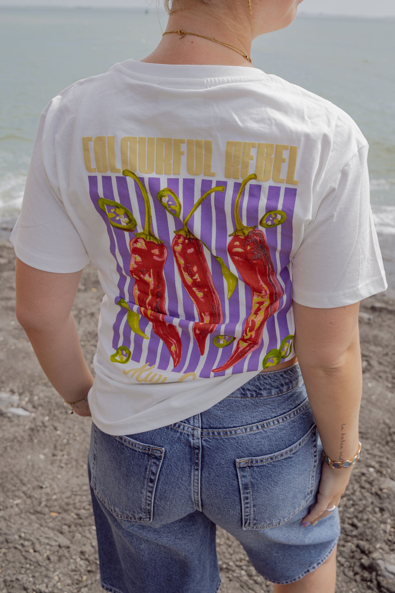 Colourful Rebel Peppers Loosefit Tee 118 standard white 2900166743040