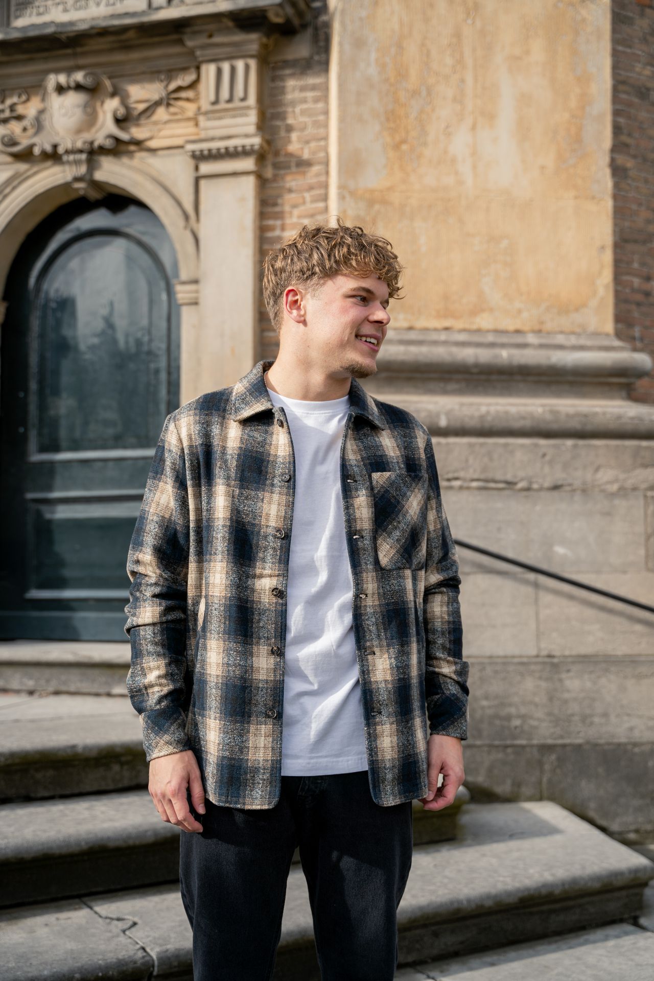 Off The Pitch Checkmate overshirt Beige 2900151797065