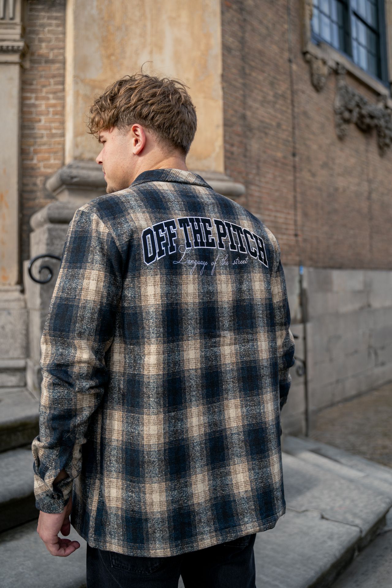 Off The Pitch Checkmate overshirt Beige 2900151797065