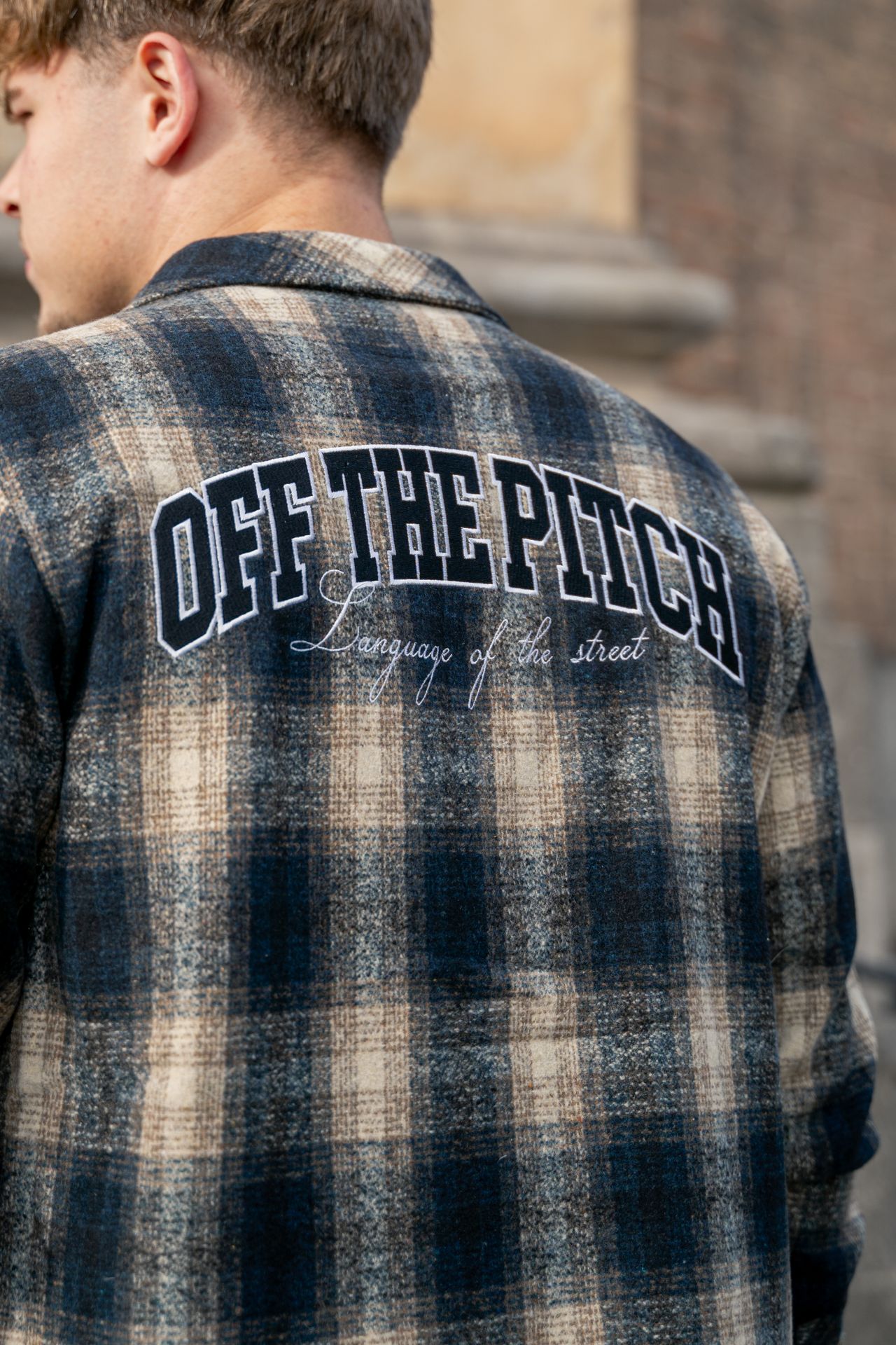 Off The Pitch Checkmate overshirt Beige 2900151797065