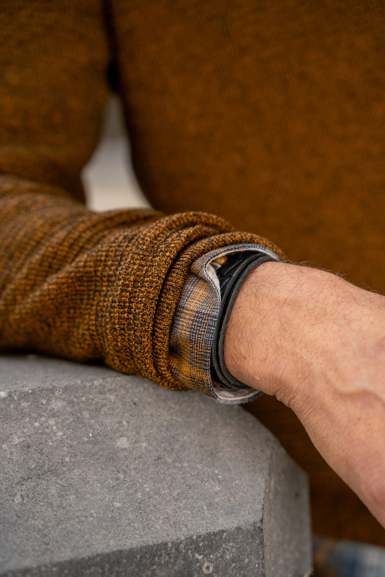 Pme Legend Half zip collar cotton mouline Buckthorne Brown 2900147547049