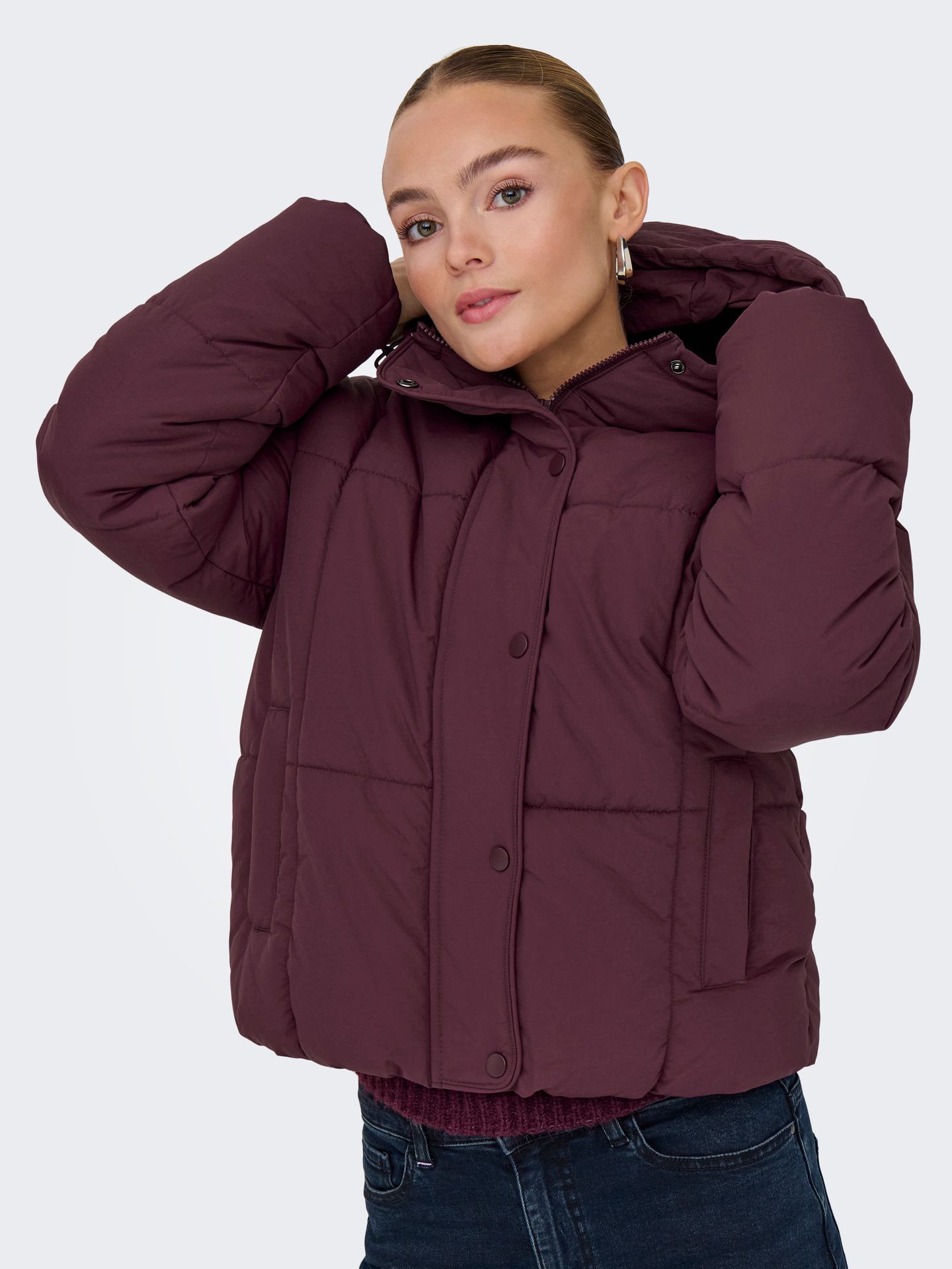 JDYWONDER SHORT HOOD PUFFER OTW SIJ