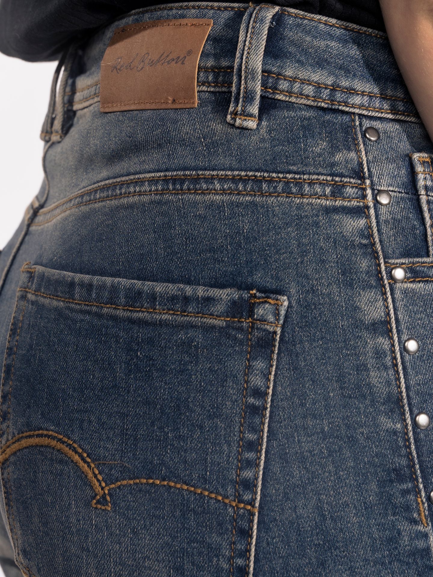 Red Button Colette Studs Vintage Denim440 2900153940056 Red Button Colette Studs Vintage Denim440 2900153940056