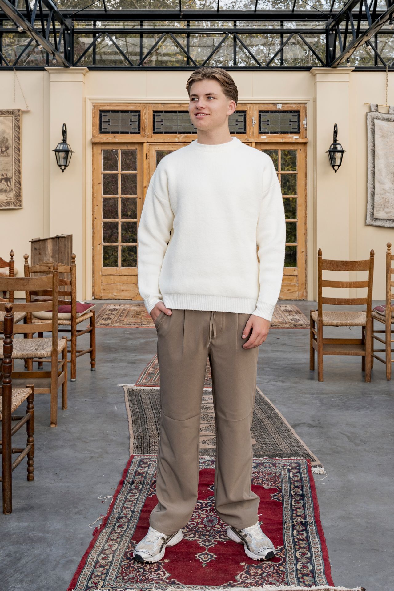 Croyez Gallery knit sweater off white 2900160442048