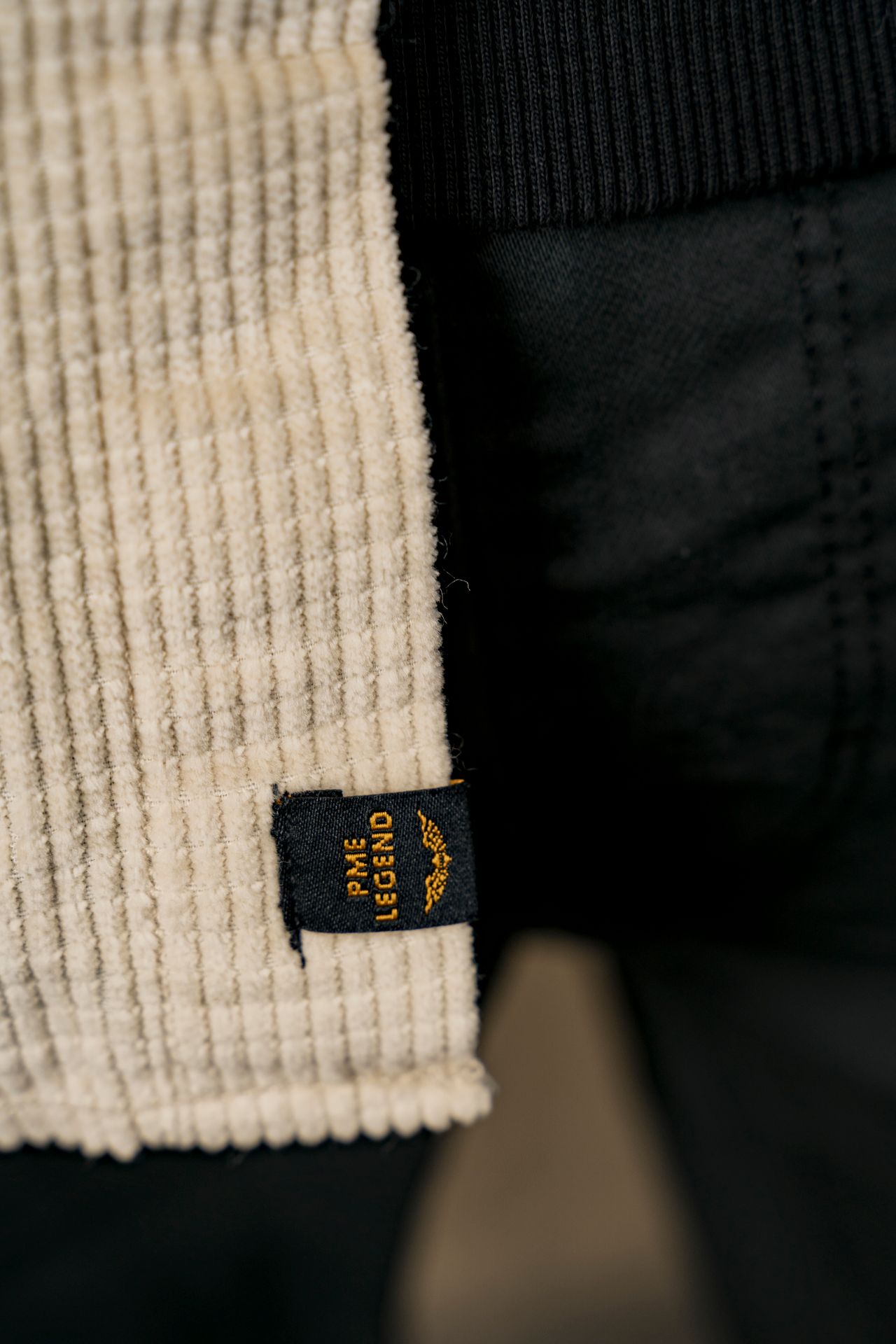 Pme Legend LONG SLEEVE SHIRT Dobby Cord Bone White 2900156363050