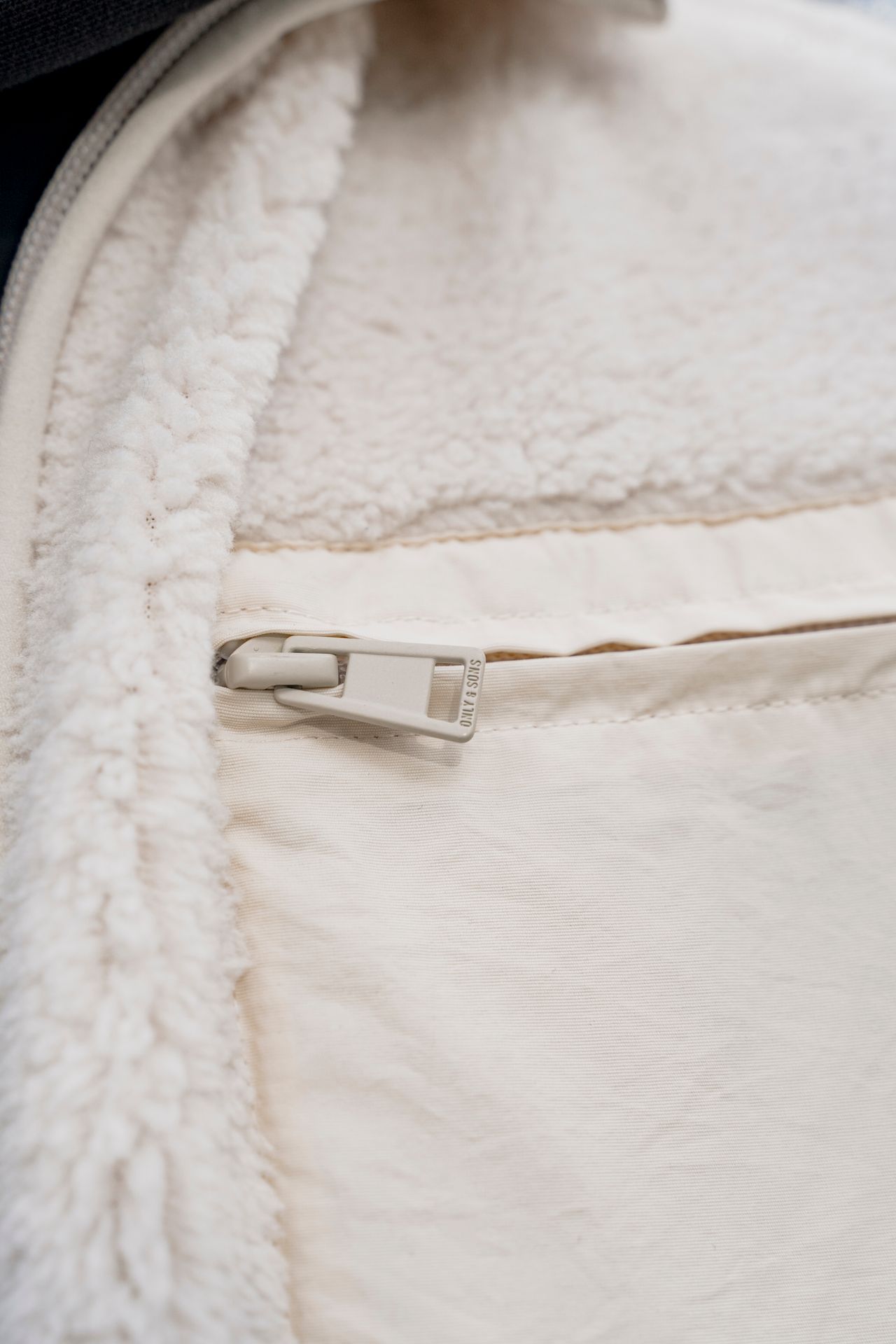 Only & Sons ONSDALLAS LIFE SHERPA JACKET OTW VD Silver Lining 2900158838044