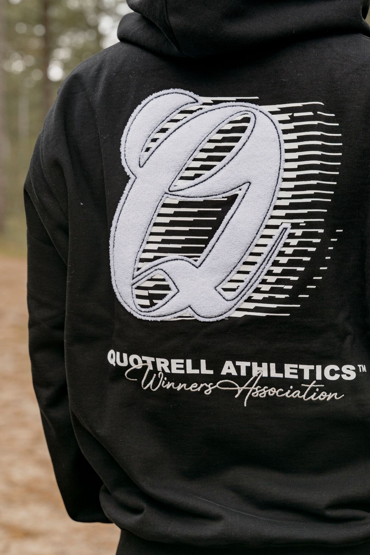 Quotrell Athletics hoodie Black/White 2900161390072