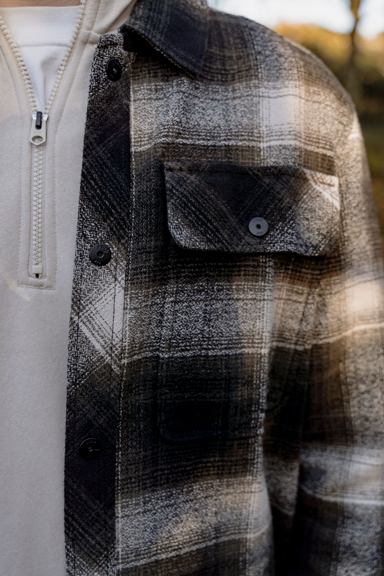 G-star Raw GPO Overshirt H567 asfalt arthur check 2900158722046