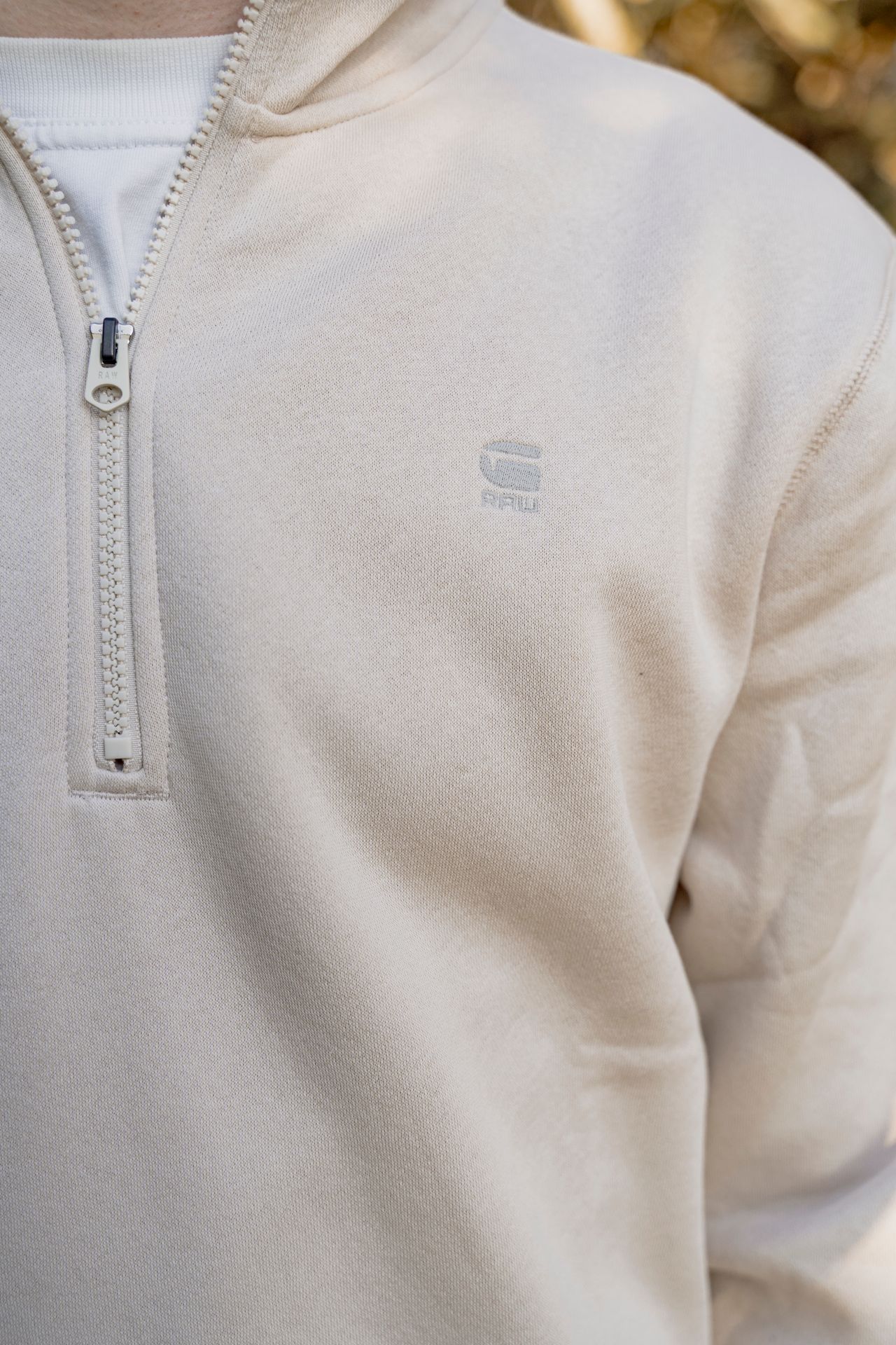 G-star Raw Premium core half zip r sw l\s 1603 whitebait 2900158716045