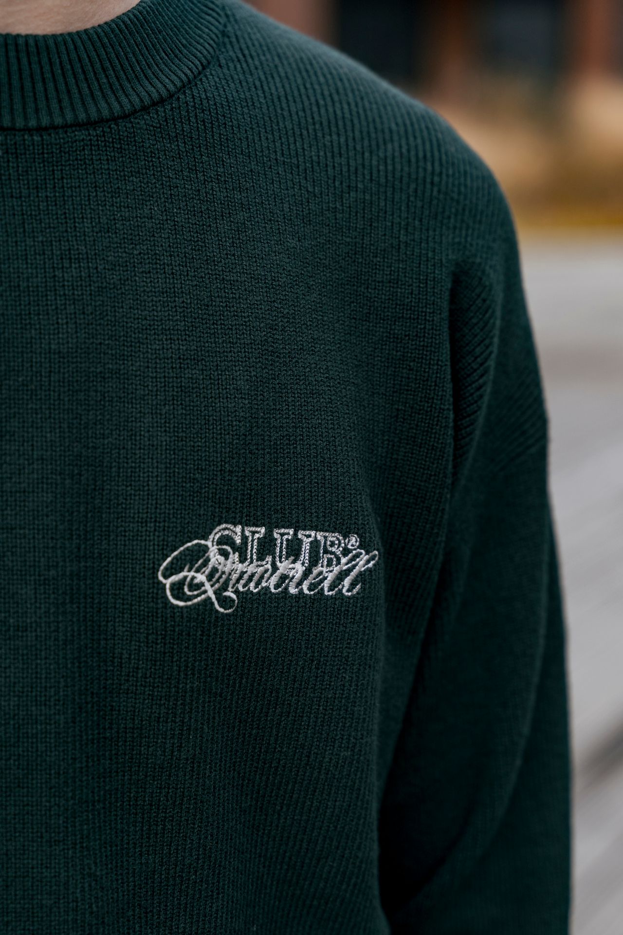 Quotrell Zac knitted crewneck petrol 2900160235060