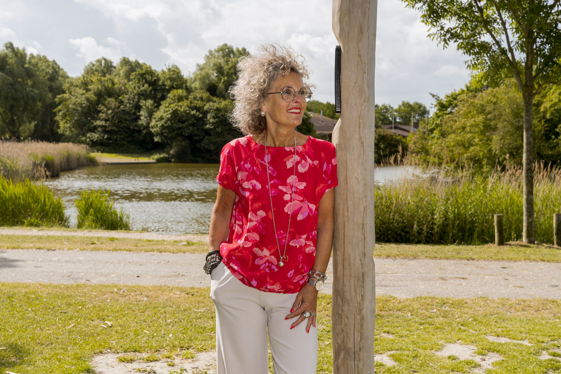 Street-One A345629 Roundneck blouse w dropped glory red 2900153190024