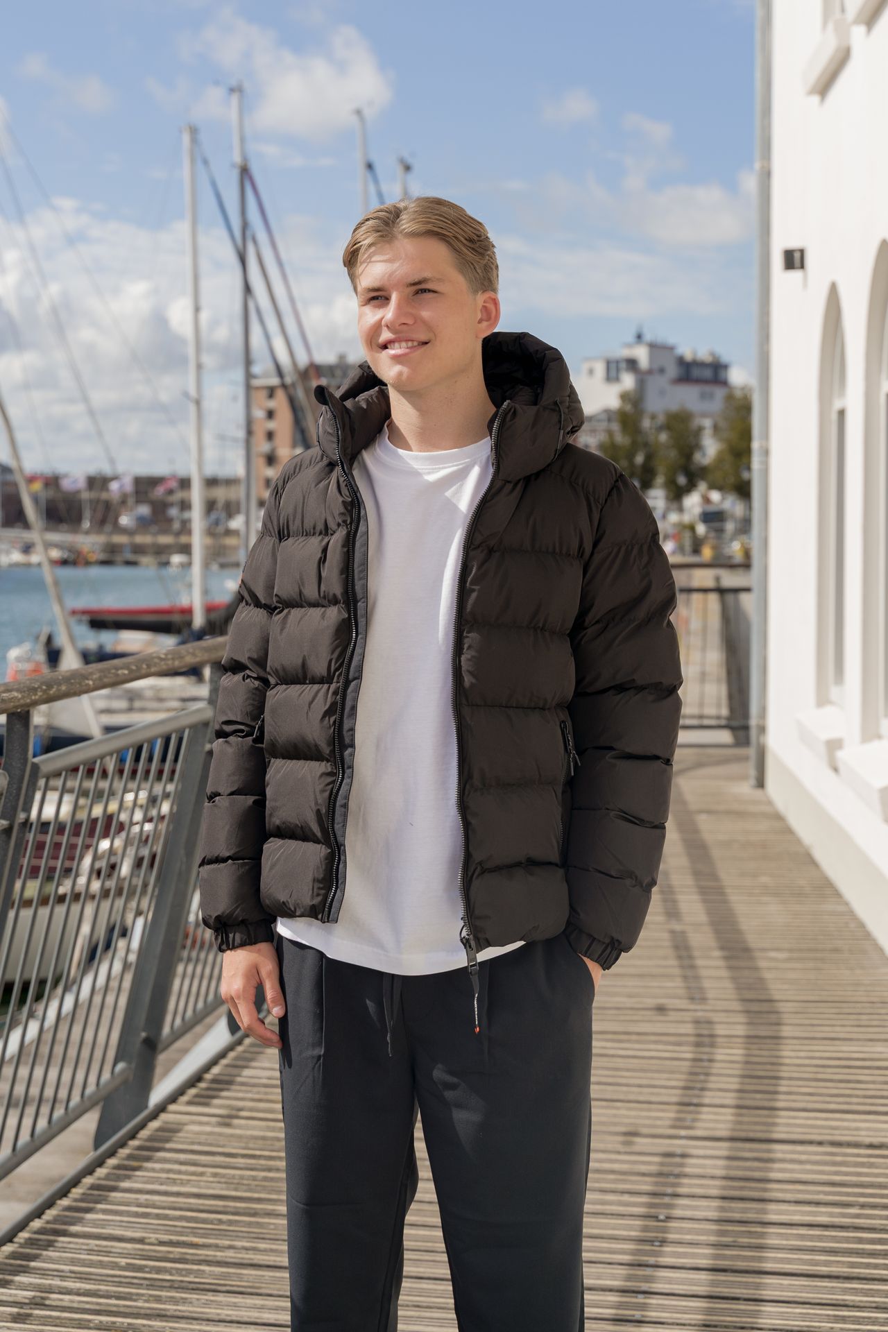 Superdry Hooded sports puffer jacket black/black 2900159737087 Superdry Hooded sports puffer jacket black/black 2900159737087