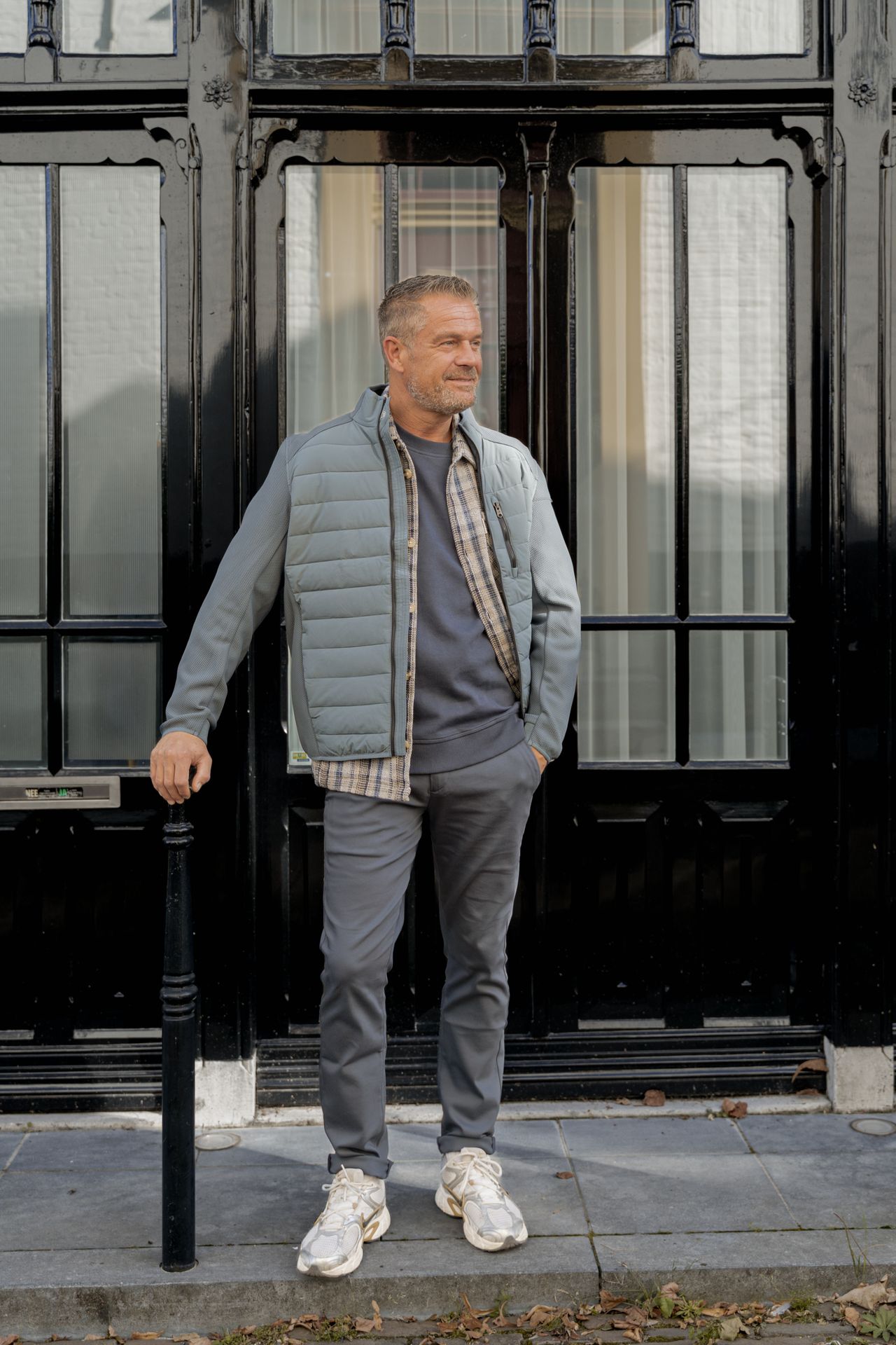 Cast Iron RISER CHINO STRETCH Ombre Blue 2900154222052