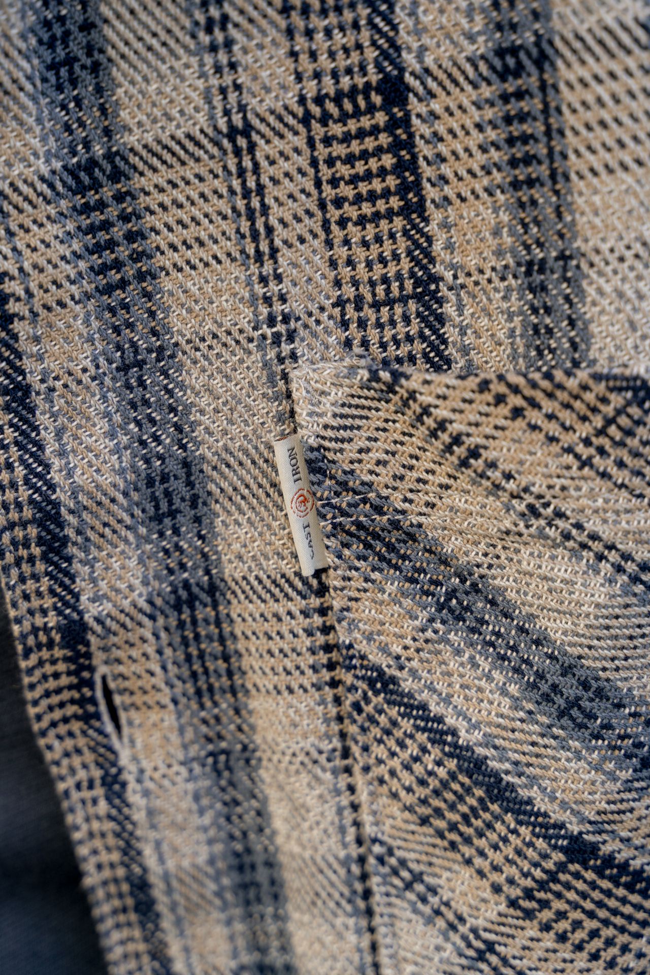 Cast Iron LONG SLEEVE SHIRT Heavy Check Stormy Weather 2900154218017 Cast Iron LONG SLEEVE SHIRT Heavy Check Stormy Weather 2900154218017