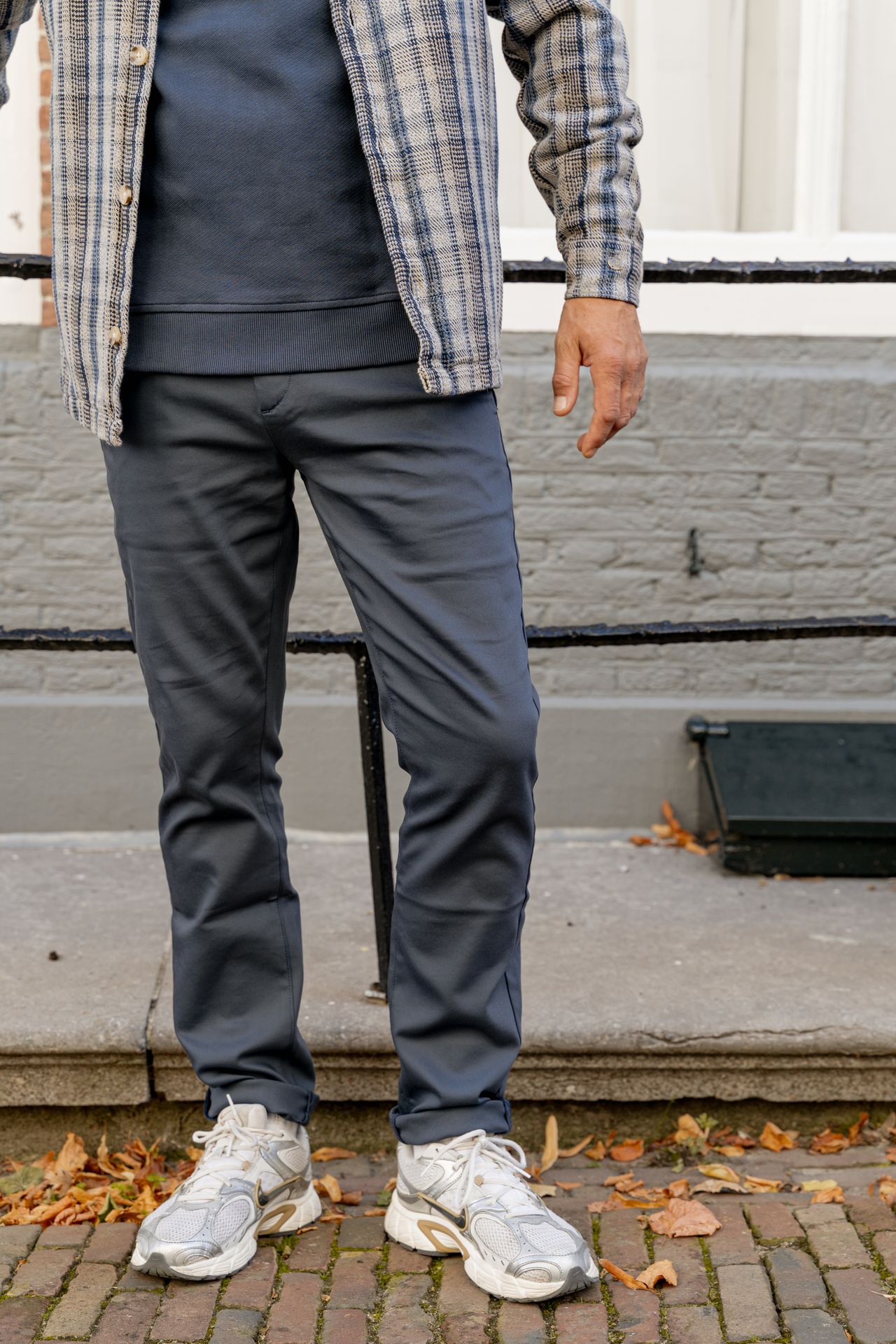 Cast Iron RISER CHINO STRETCH Ombre Blue 2900154222052