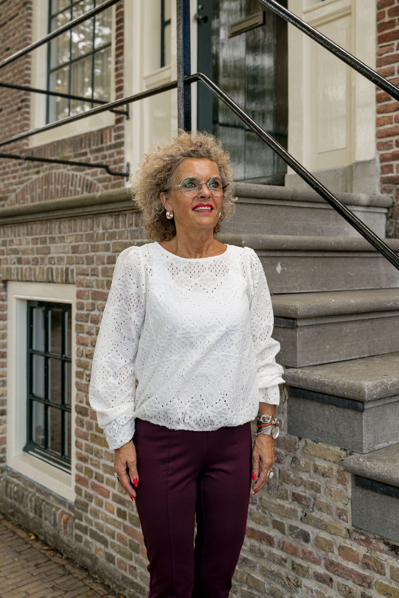 Red Button Top Ajour off white68 2900153864055 Red Button Top Ajour off white68 2900153864055