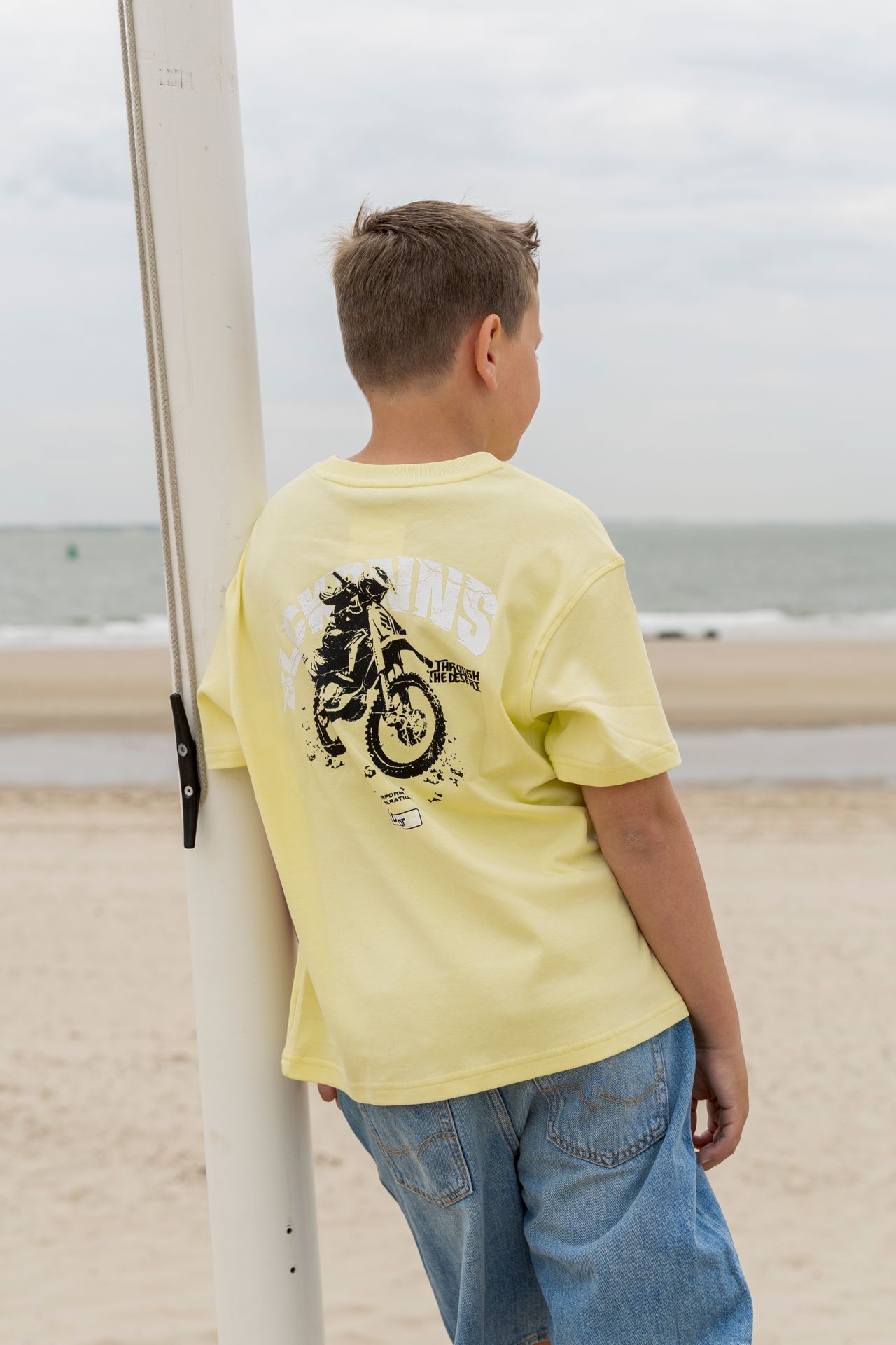 Black Bananas Kids Cross t-shirt Geel 2900155733052