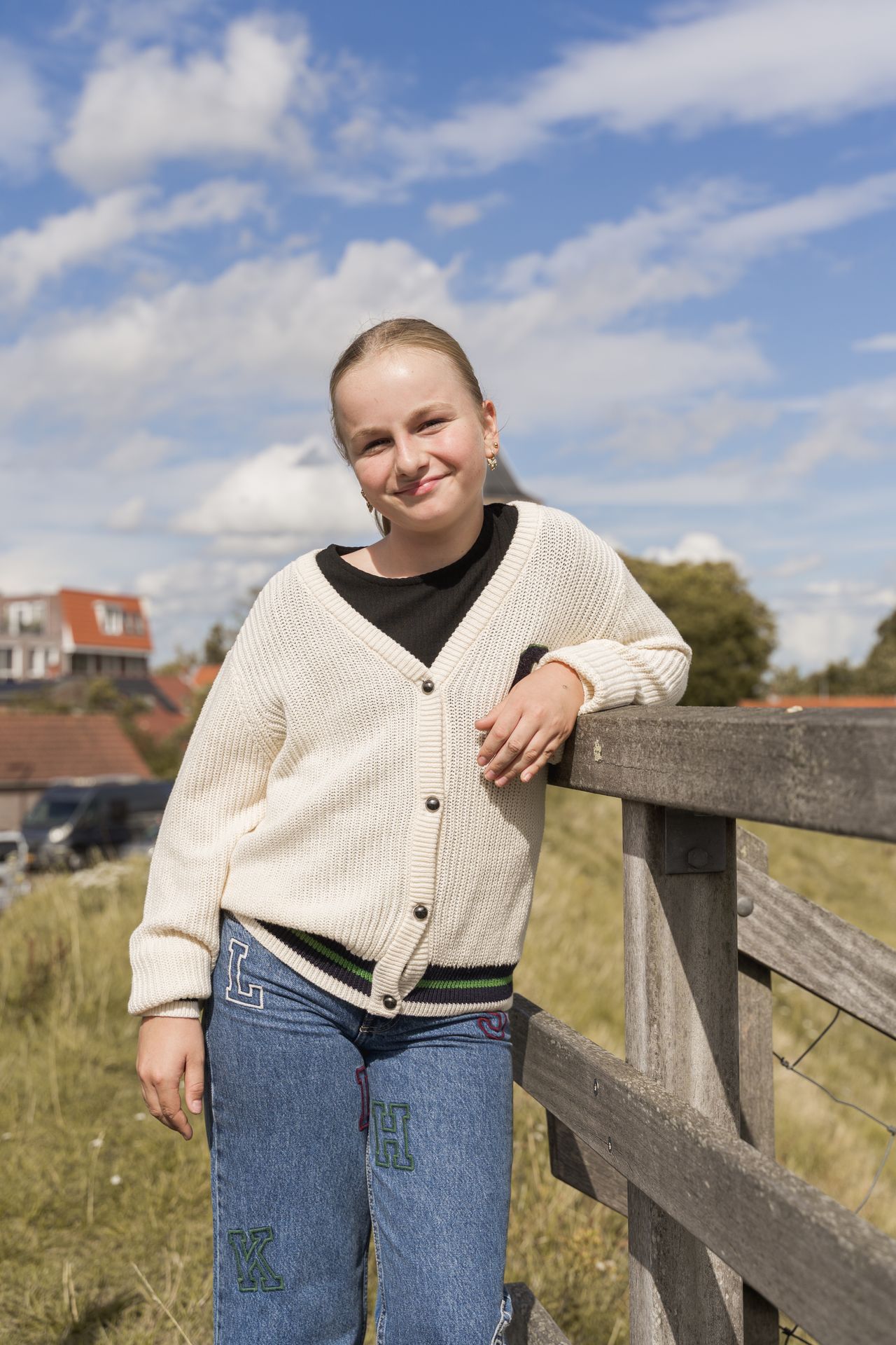 Only KOGJANNY LIFE L/S V-NECK CARDIGAN K Antique White/Ultimate 2900159363026