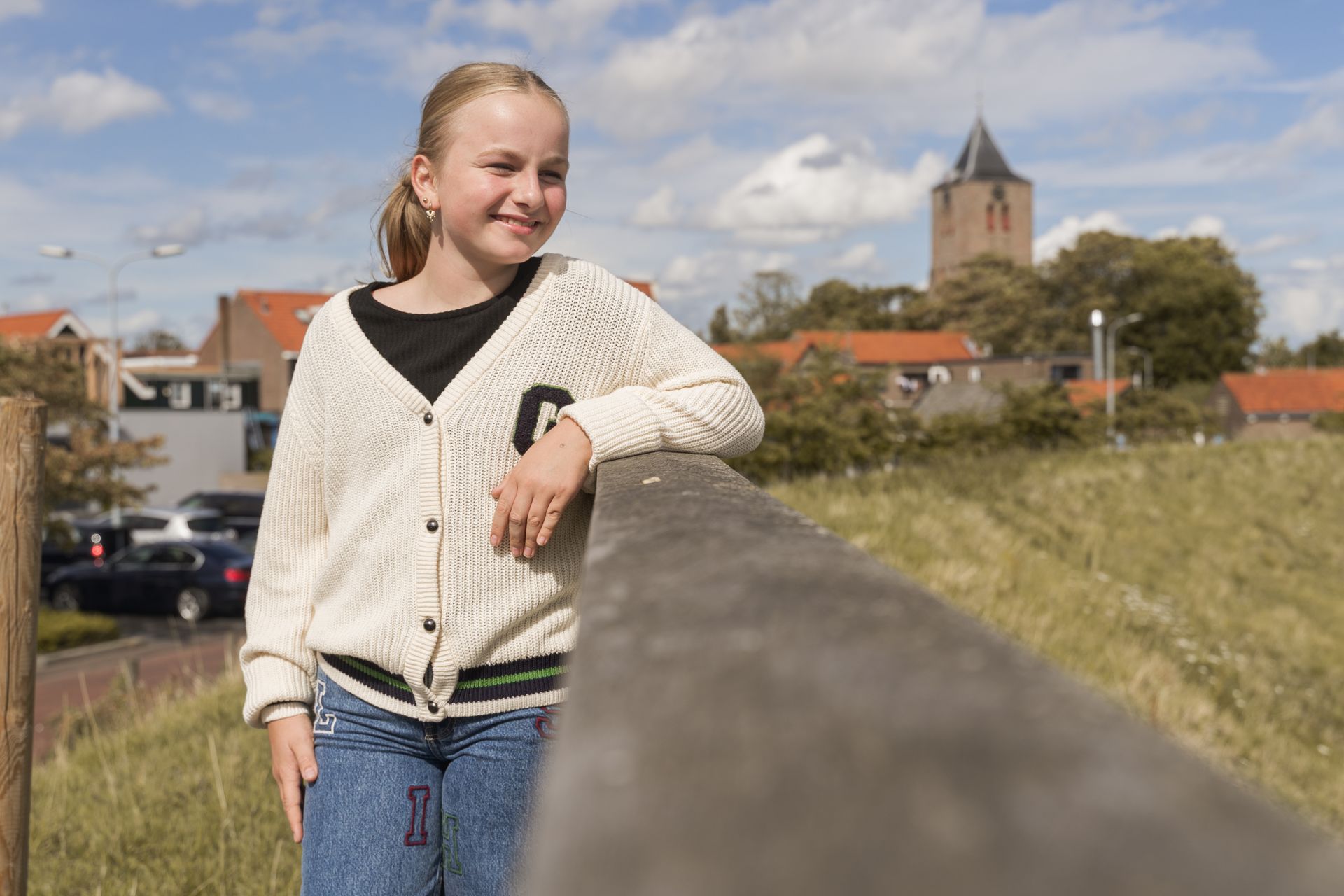 Only KOGJANNY LIFE L/S V-NECK CARDIGAN K Antique White/Ultimate 2900159363026