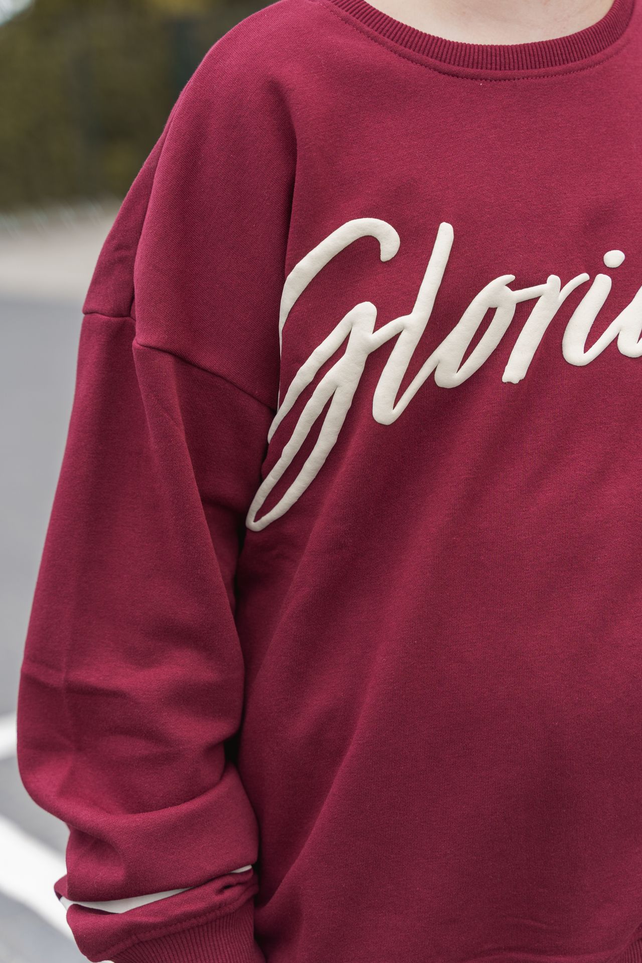 Only KOGHELLA LIFE LS O-NECK LOOSE PRINT Cabernet/BLACK BUTTONS 2900158840016