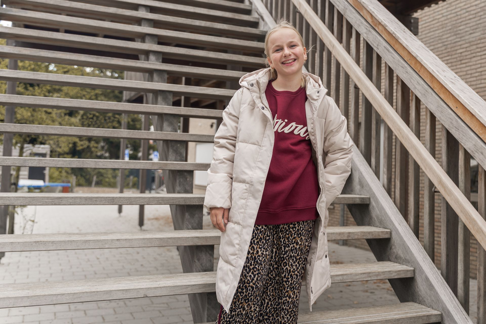 Only KOGHELLA LIFE LS O-NECK LOOSE PRINT Cabernet/BLACK BUTTONS 2900158840016