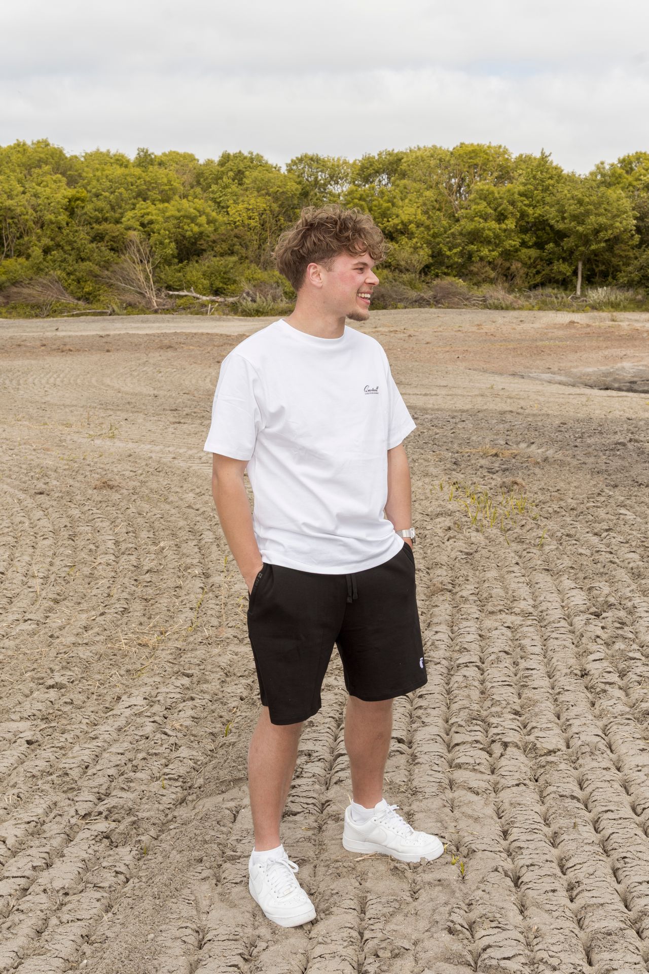 Quotrell Damson tee White/black 2900155610070