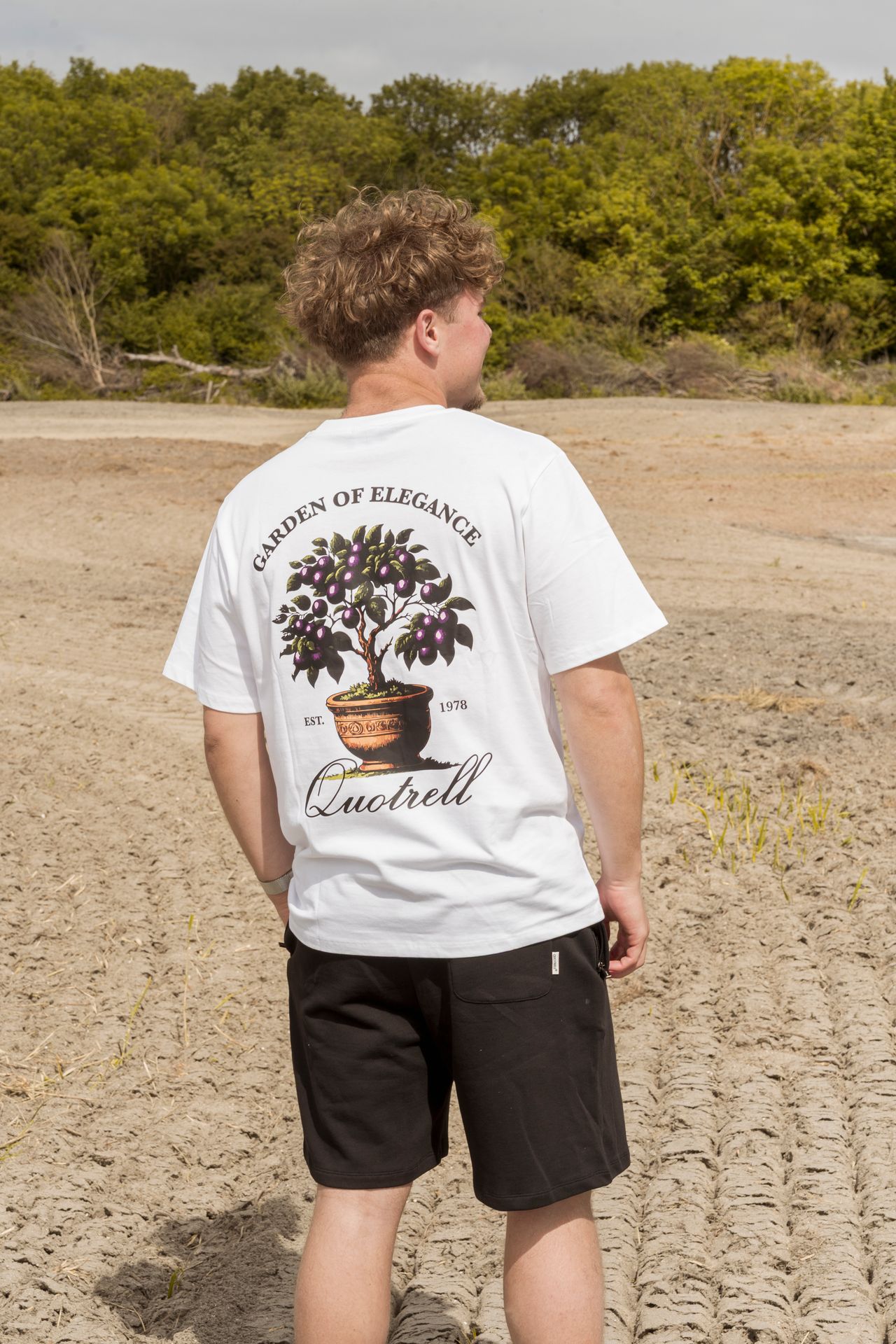 Quotrell Damson tee White/black 00112783-102