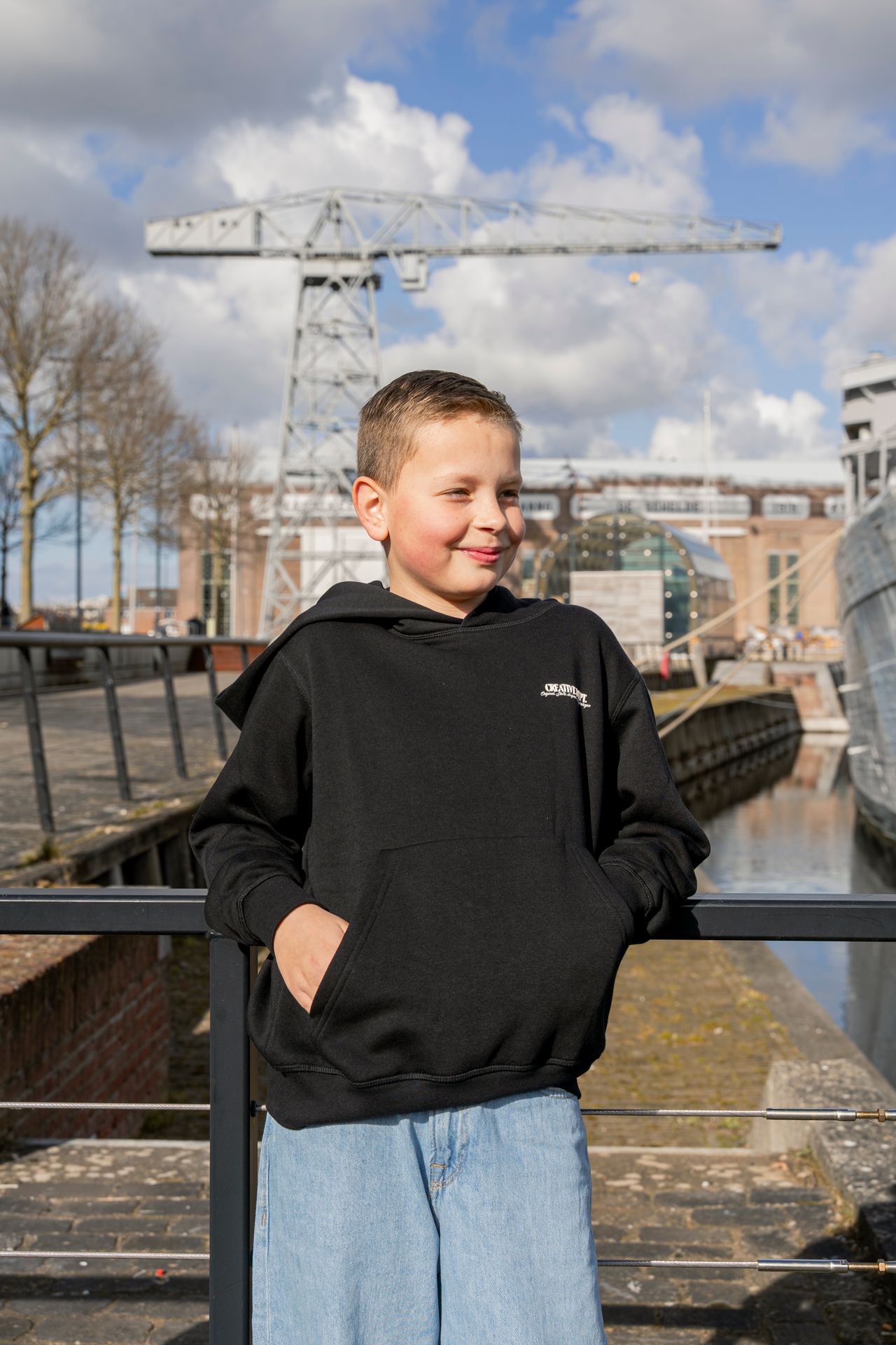 Jack & Jones JORGREENPOINT BACK SWEAT HOOD LN JN Black/Black & Black 2900151711047