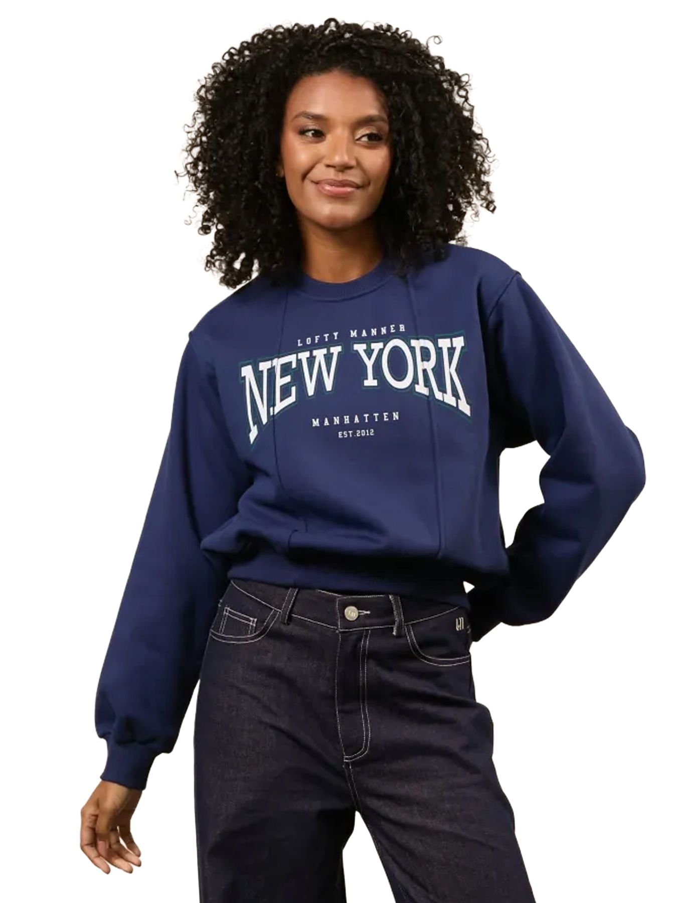 Lofty Manner Sweater Emmy 414 navy blue 00116051-EKA26013300000066