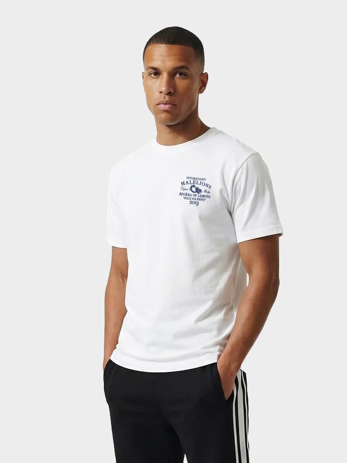 Malelions Malelions Men Riviera T-Shirt 40001 white 00116552-EKA26010700000005