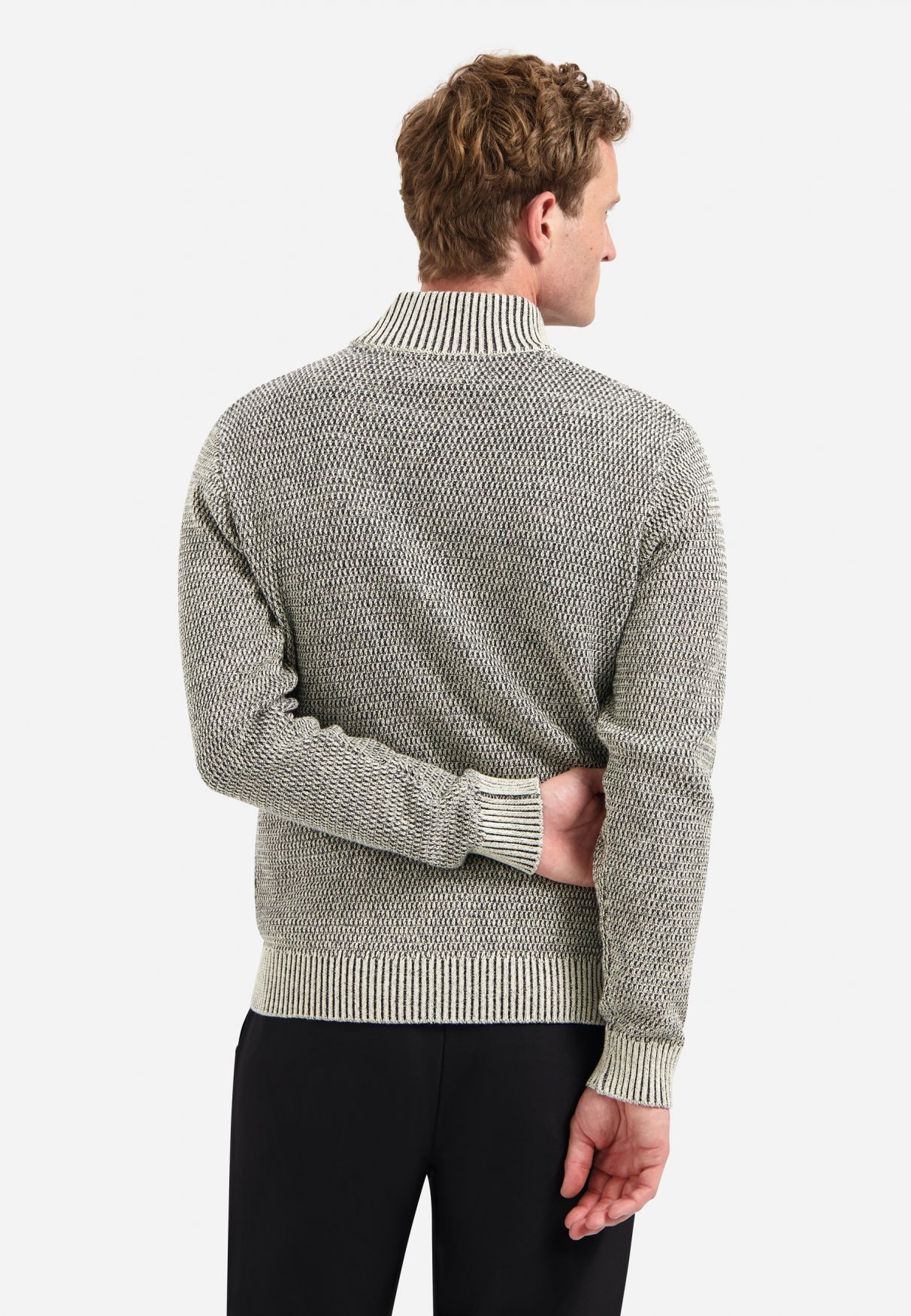 No Excess Cardigan 2 Coloured Melange 014 stone 2900159480082