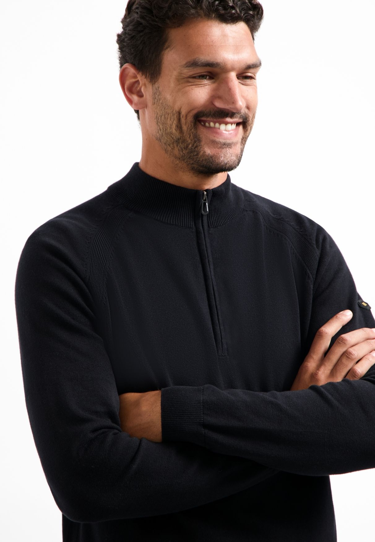 No Excess Pullover Half Zip High Collar Solid 020 black 2900160347091