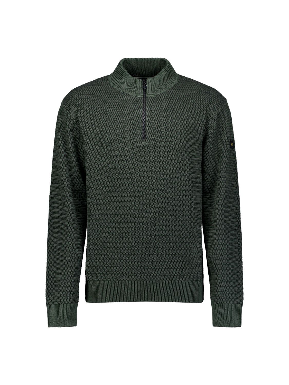No Excess Pullover Half Zipper 2 Coloured Melange 052 dark green 2900159467045