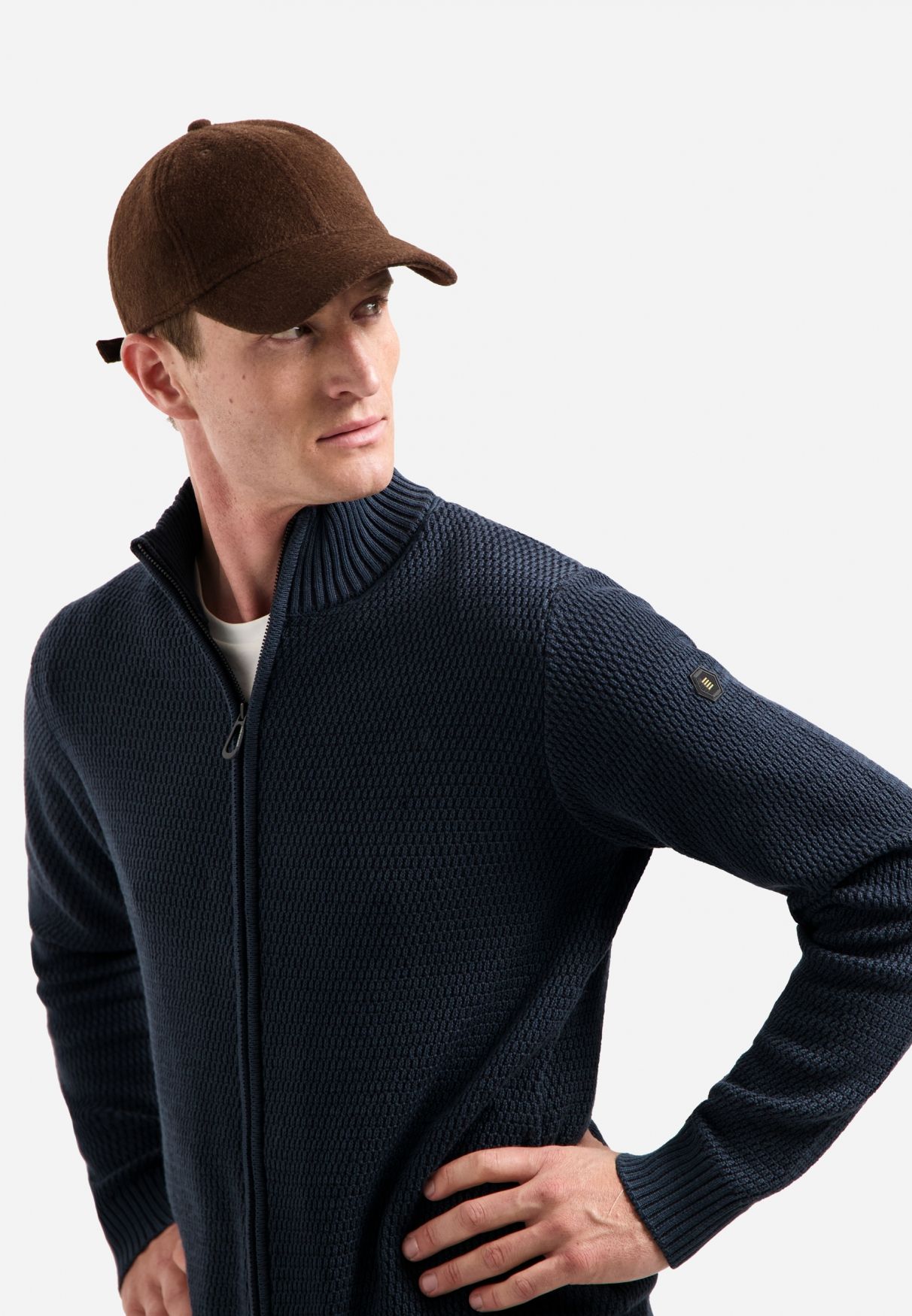 No Excess Cardigan 2 Coloured Melange 078 night 2900159481041