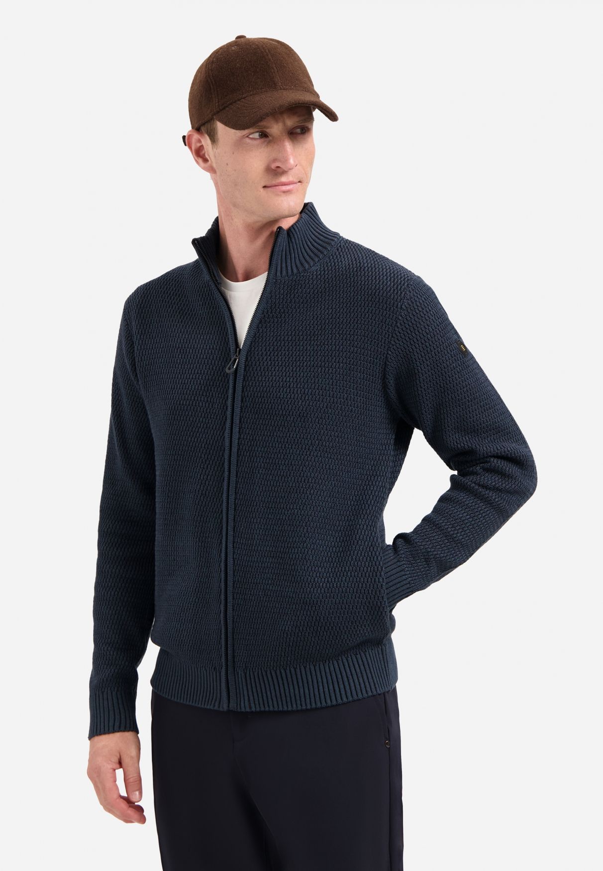 No Excess Cardigan 2 Coloured Melange 078 night 00114778-EKA14000100000065