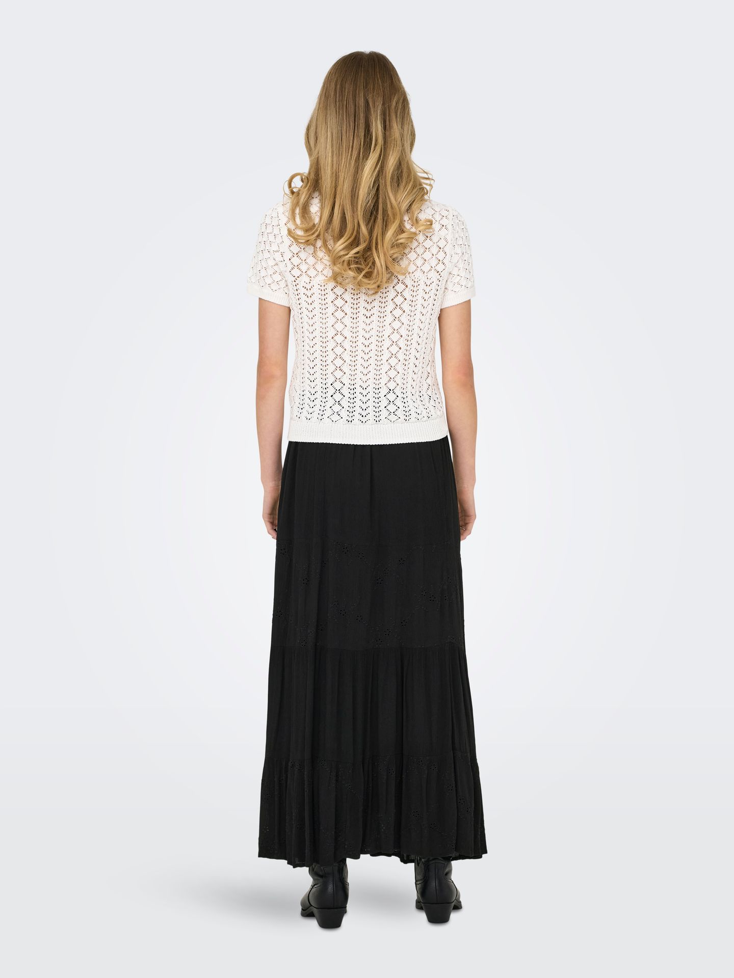 Only ONLSAGA LIFE SS O-NECK CC KNT Cloud Dancer 2900154328051