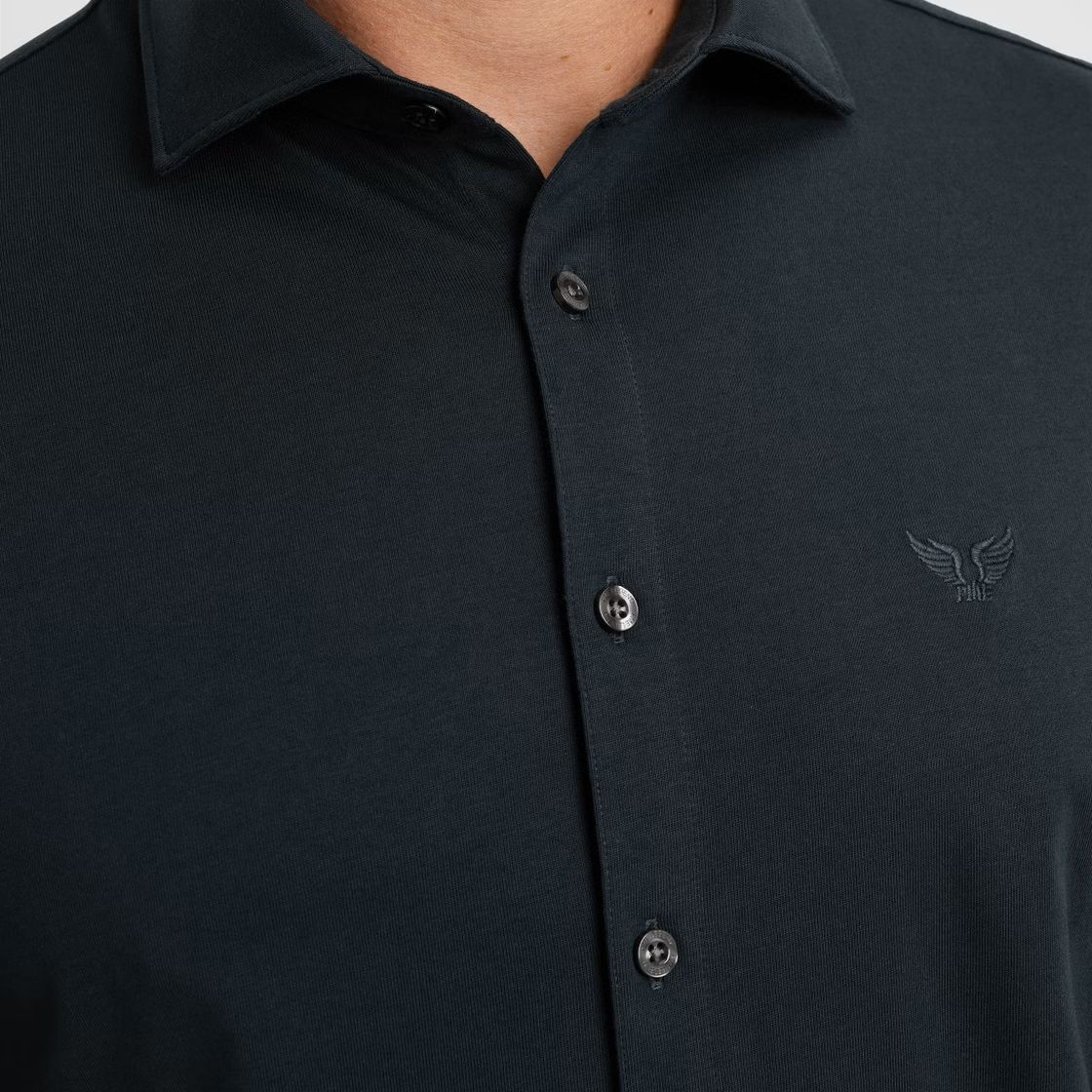 Pme Legend LONG SLEEVE SHIRT Satin Jersey Navy Blazer 2900156402032