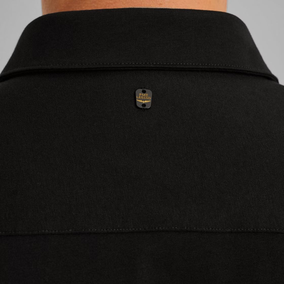 Pme Legend LONG SLEEVE SHIRT Satin Jersey Black 2900156404029