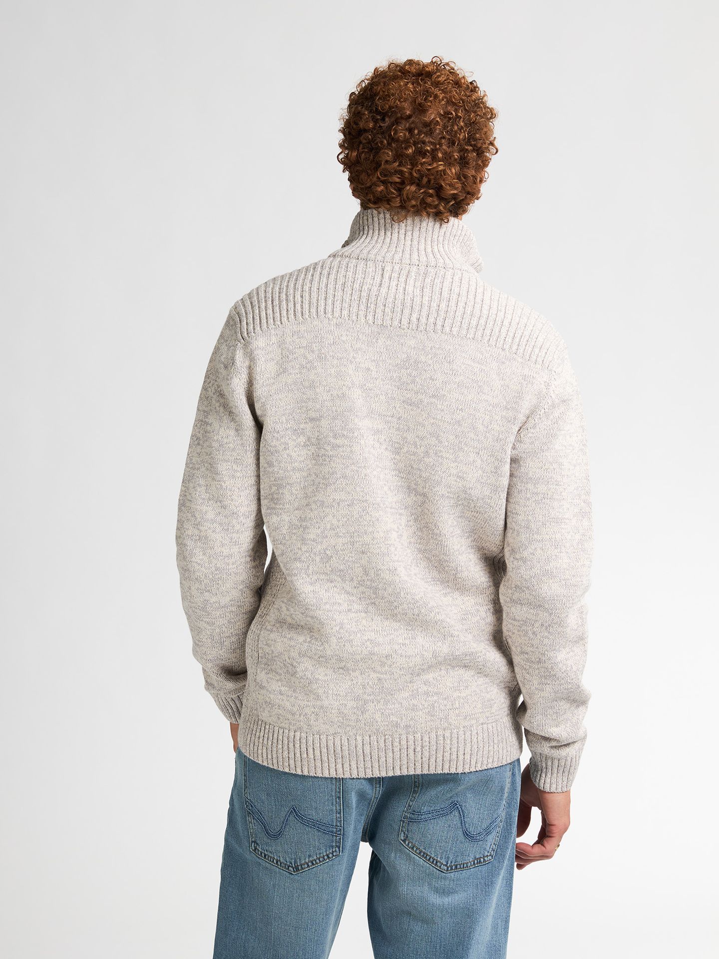 Petrol Industries Men Knitwear Collar Cardigan 0009 antique white melee 2900159636076