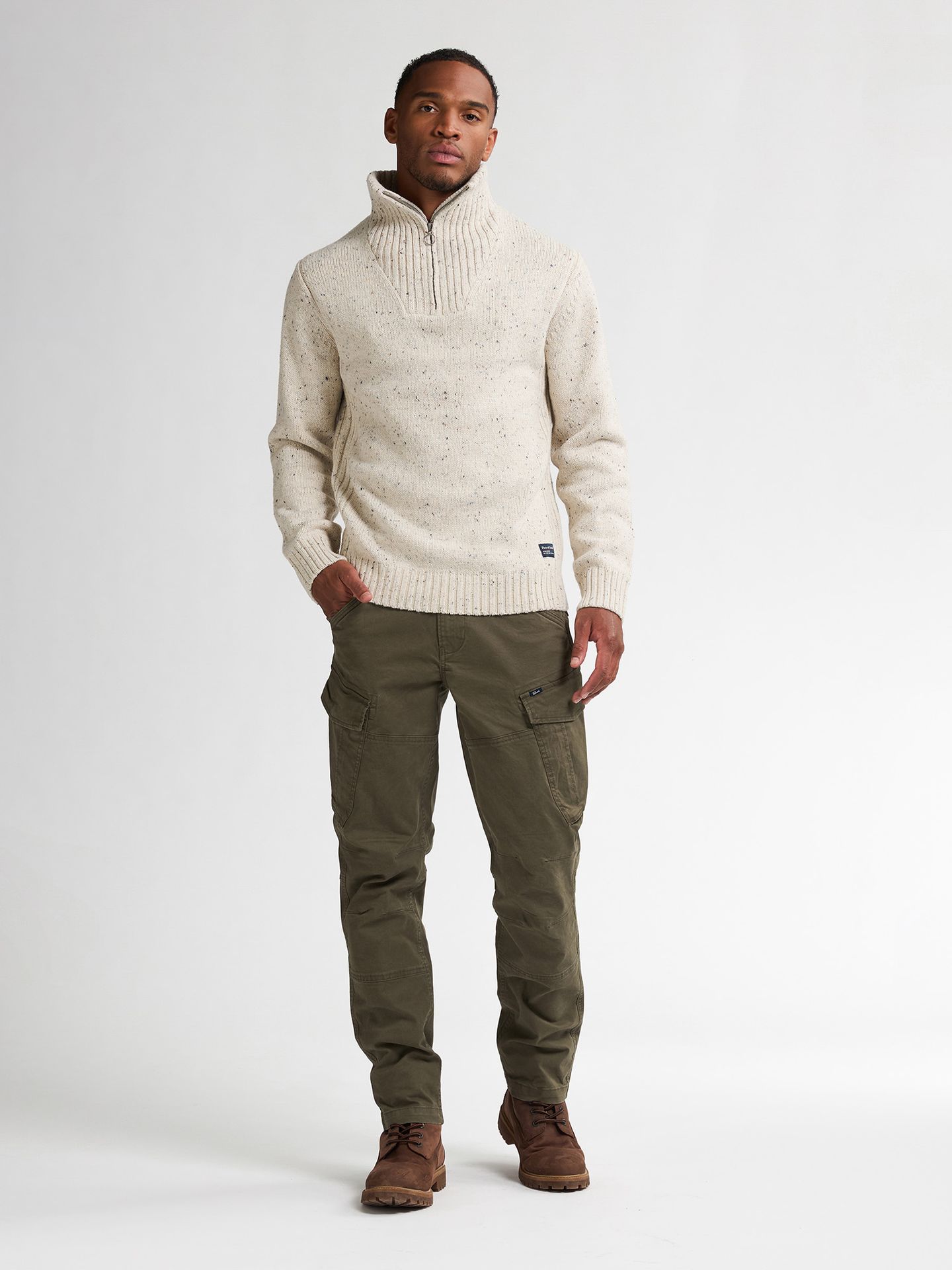 Petrol Industries Men Knitwear Collar 0009 antique white melee 2900159602088