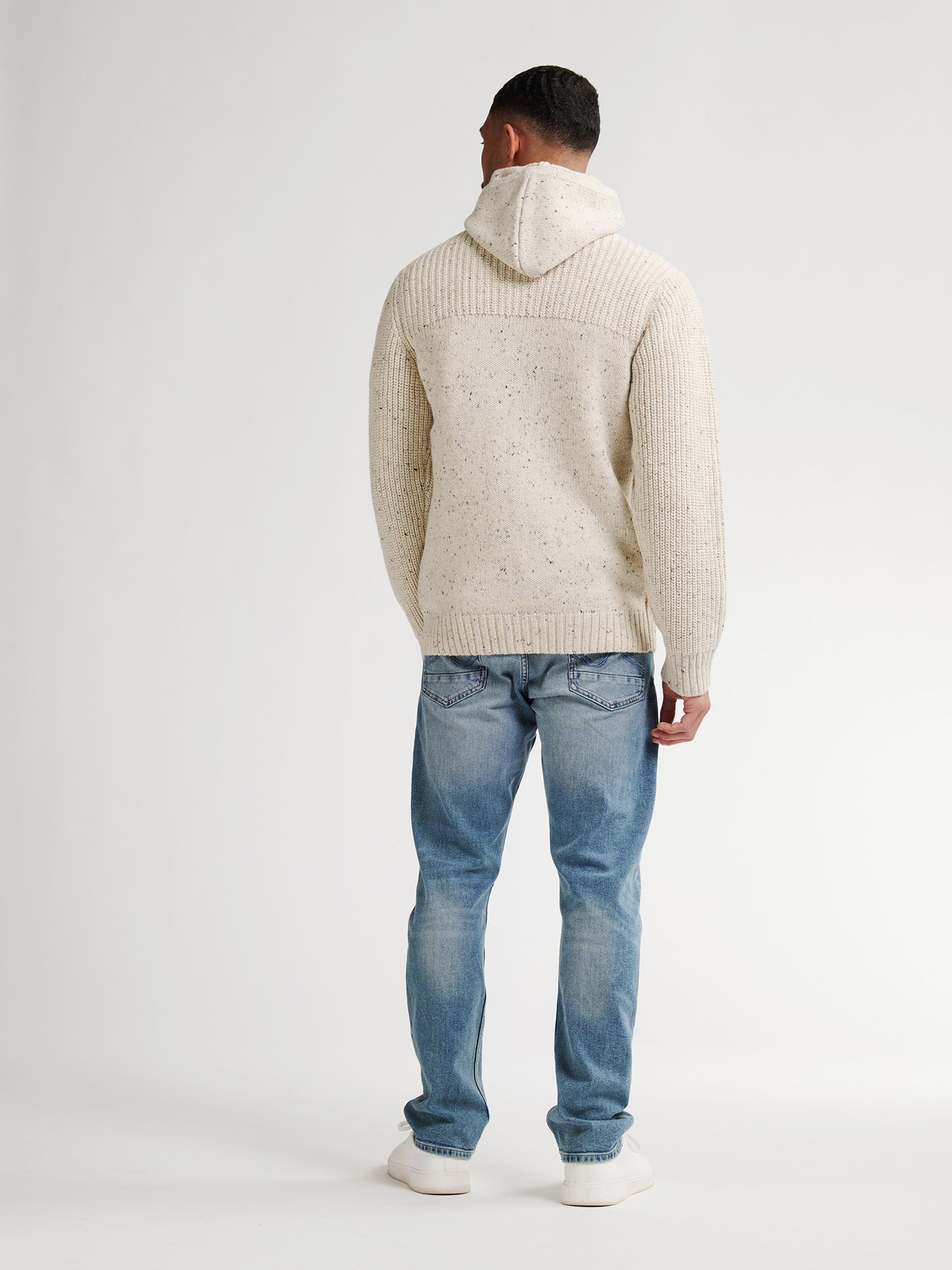 Petrol Industries Men Knitwear Hooded Cardigan 0009 antique white melee 2900159596080