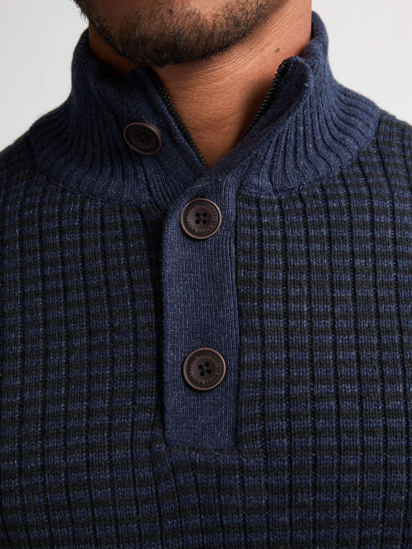 Petrol Industries Men Knitwear Round Neck Basic 5090 deep capri 2900159577096